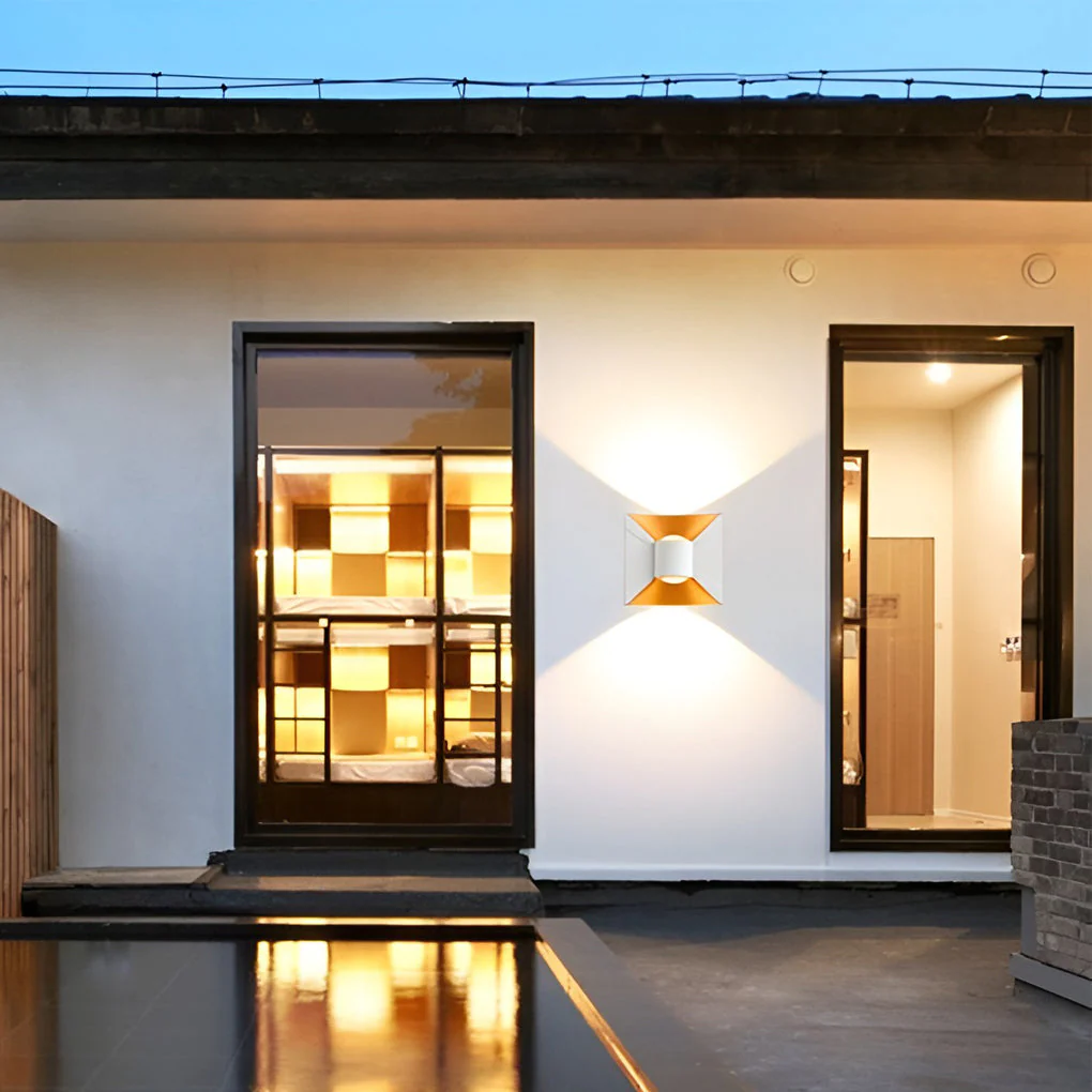 Fighte Square Modern Outdoor Sconces - Image 9