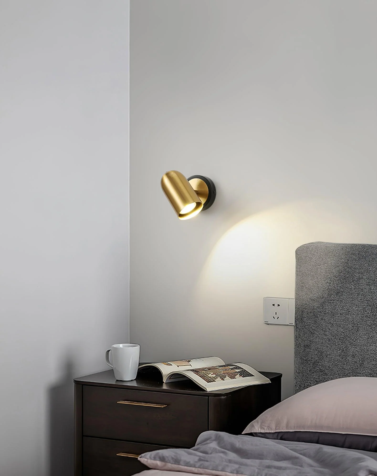 Fighter Modern Minimalist Gold Wall Lamp - Image 11