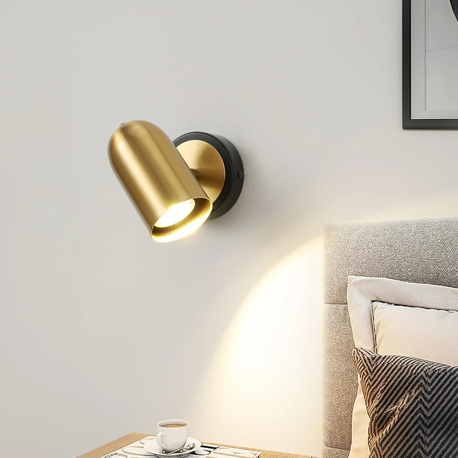 Fighter Modern Minimalist Gold Wall Lamp - Image 2