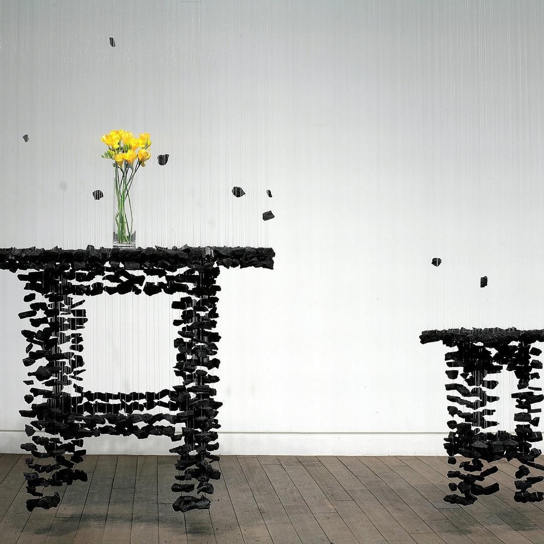 Arsilus Charcoal  Stone Sculptural Chandelier  Letter G to L - Image 63