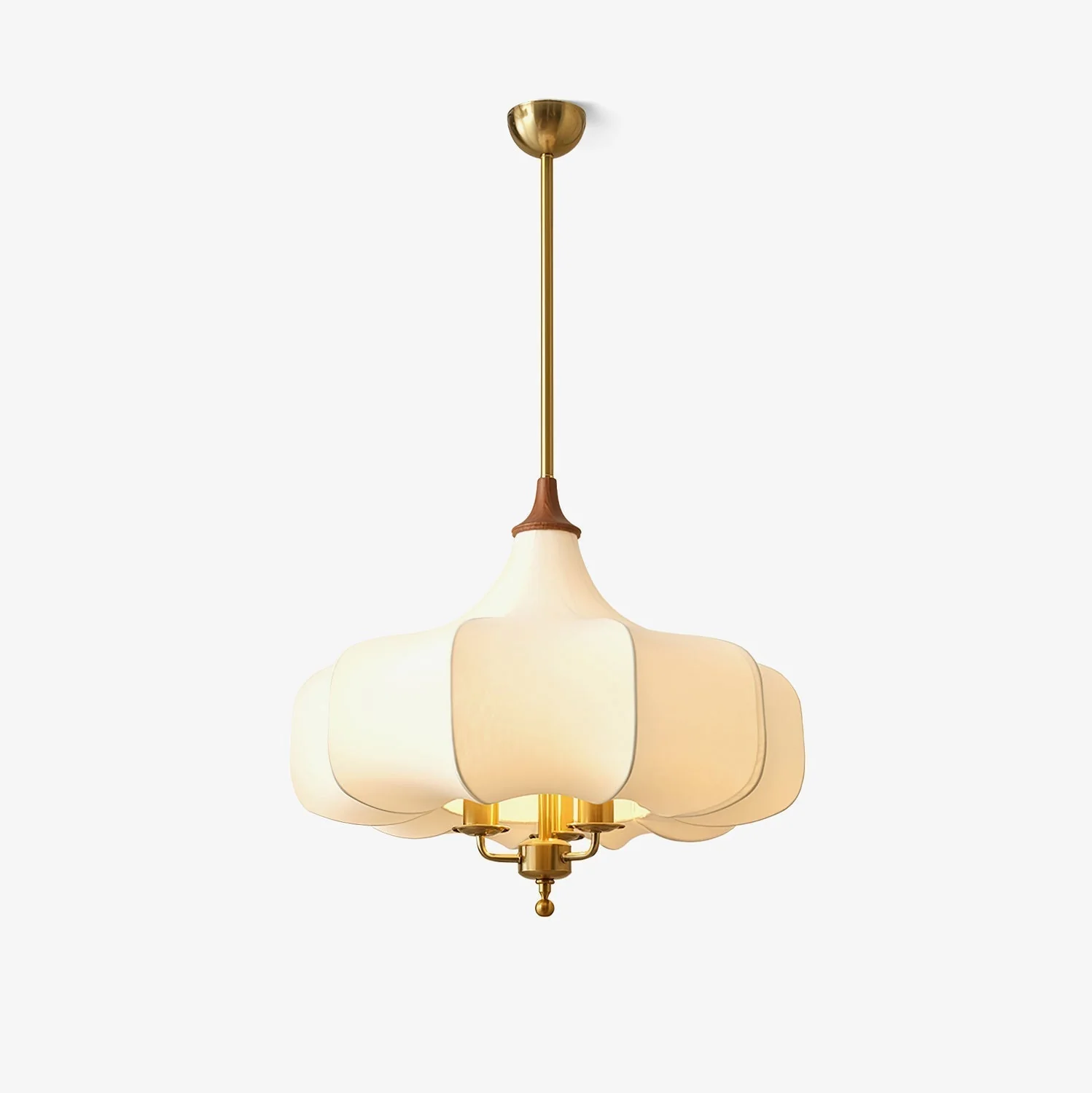 Fioren Fabric & Wood Pendant Light