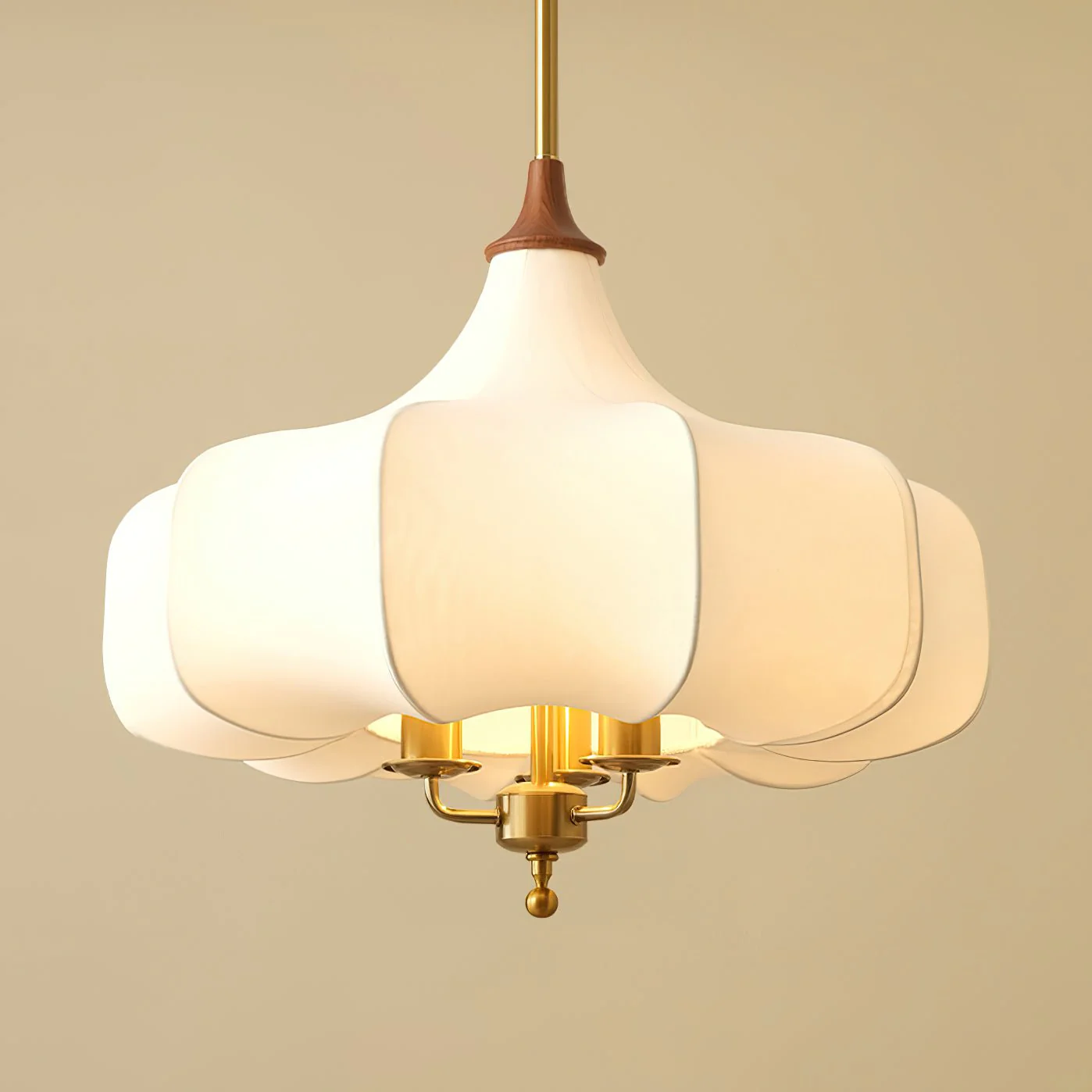 Fioren Fabric & Wood Pendant Light - Image 16