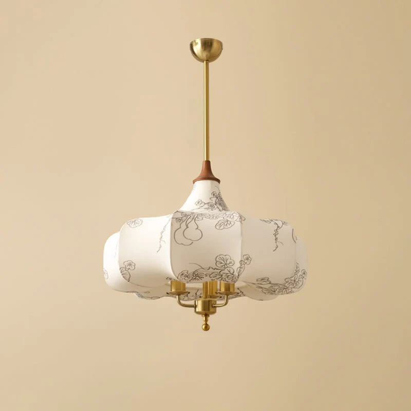 Fioren Fabric & Wood Pendant Light - Image 3