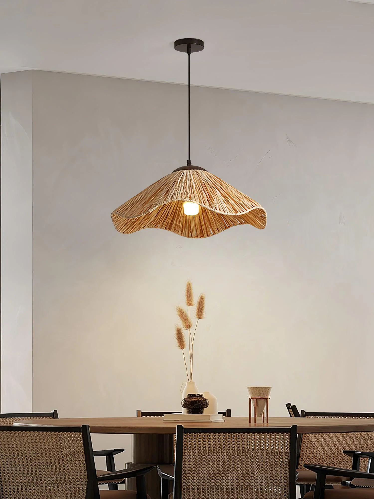 Firan Straw Bohemian Pendant Lamp - Image 14