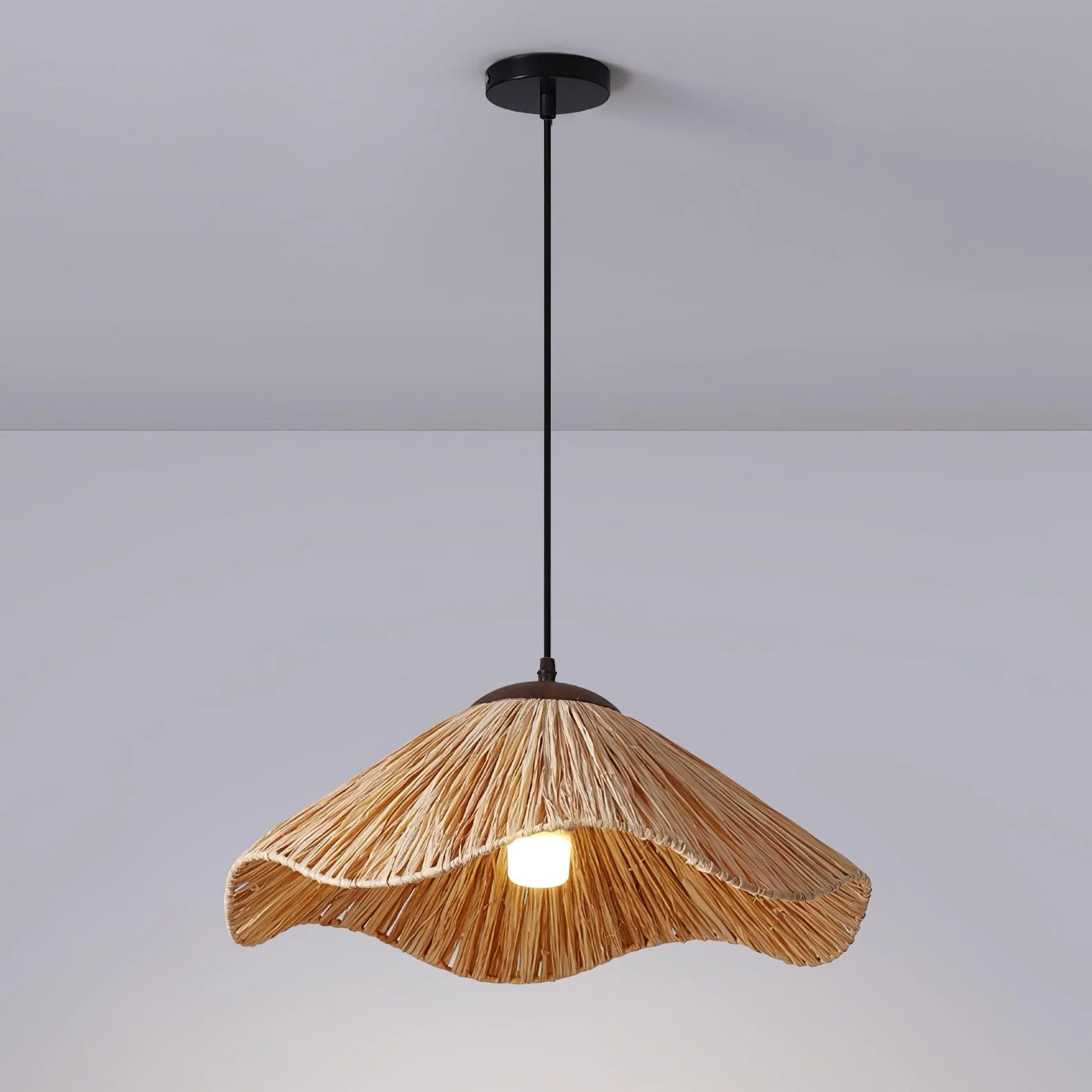 Firan Straw Bohemian Pendant Lamp - Image 17