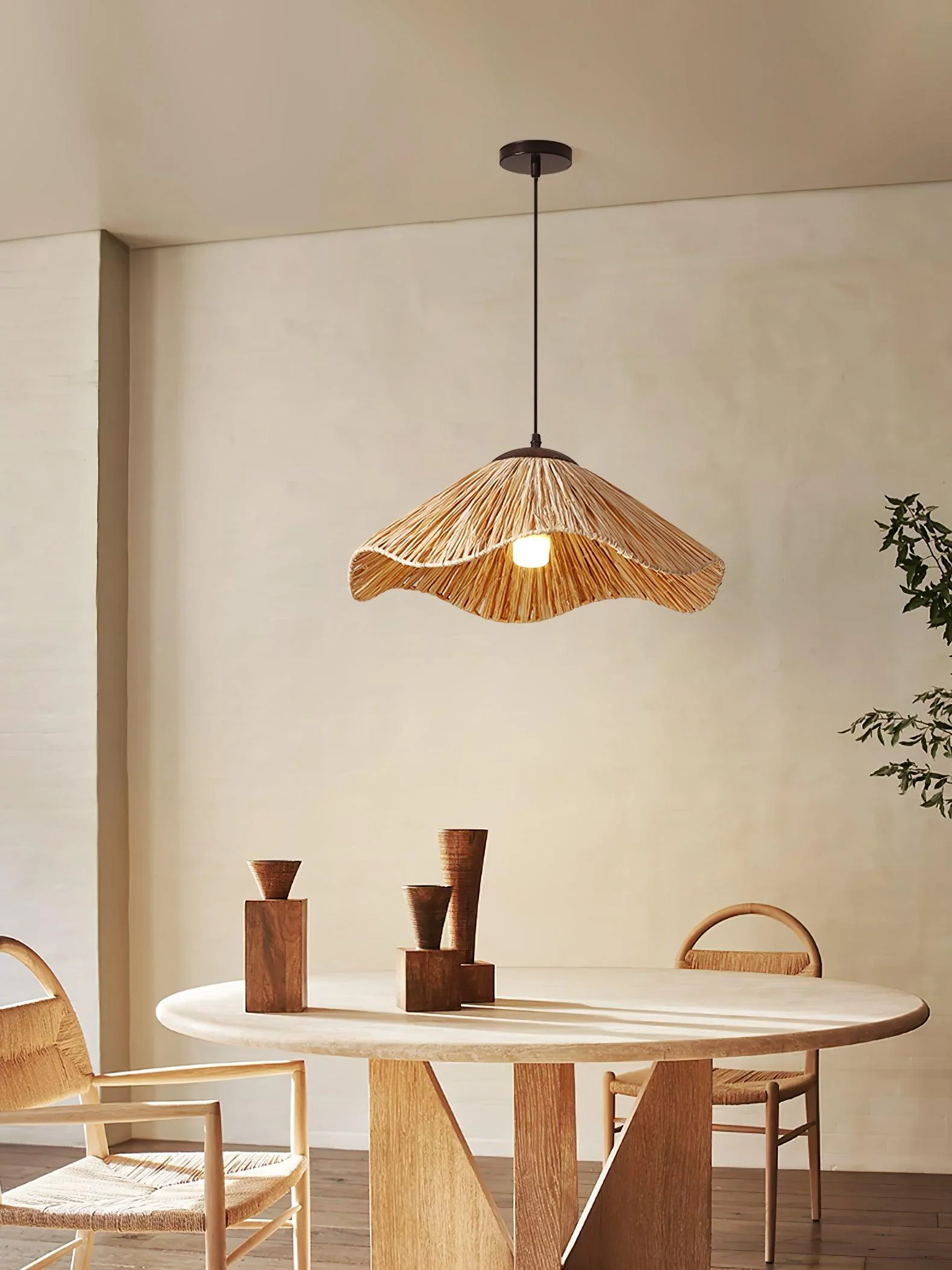 Firan Straw Bohemian Pendant Lamp - Image 8
