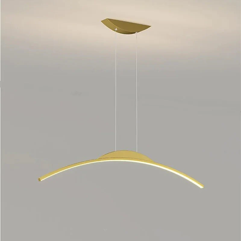 Floa Minimalist Linear Metal Remote Control Pendant Light - Image 9
