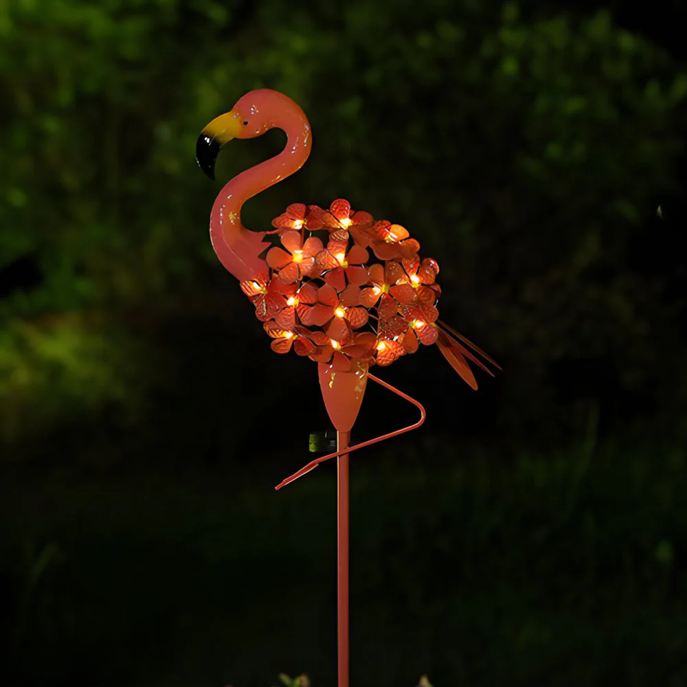 Flod Flamingo Solar Stake LED Outdoor Pathway Lamp - Image 2