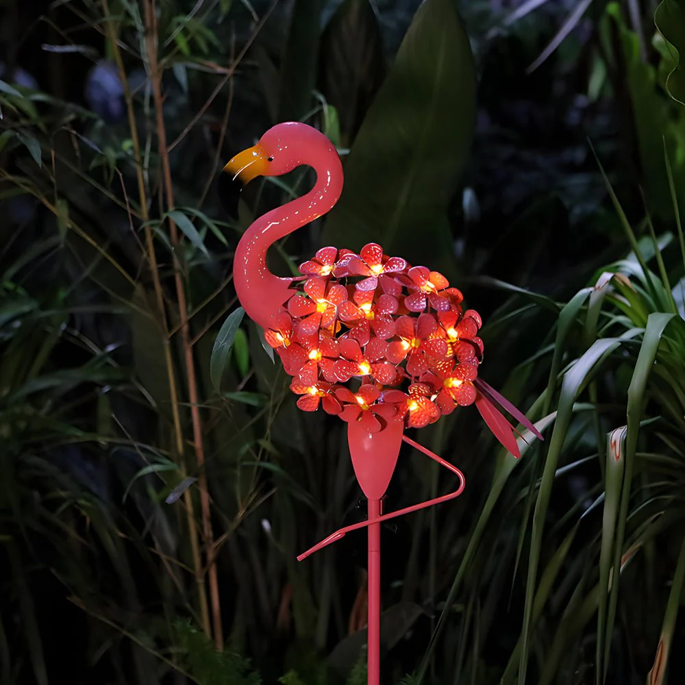 Flod Flamingo Solar Stake LED Outdoor Pathway Lamp - Image 3