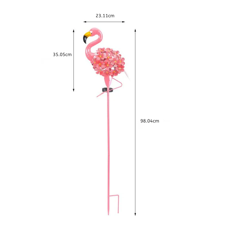 Flod Flamingo Solar Stake LED Outdoor Pathway Lamp - Image 6