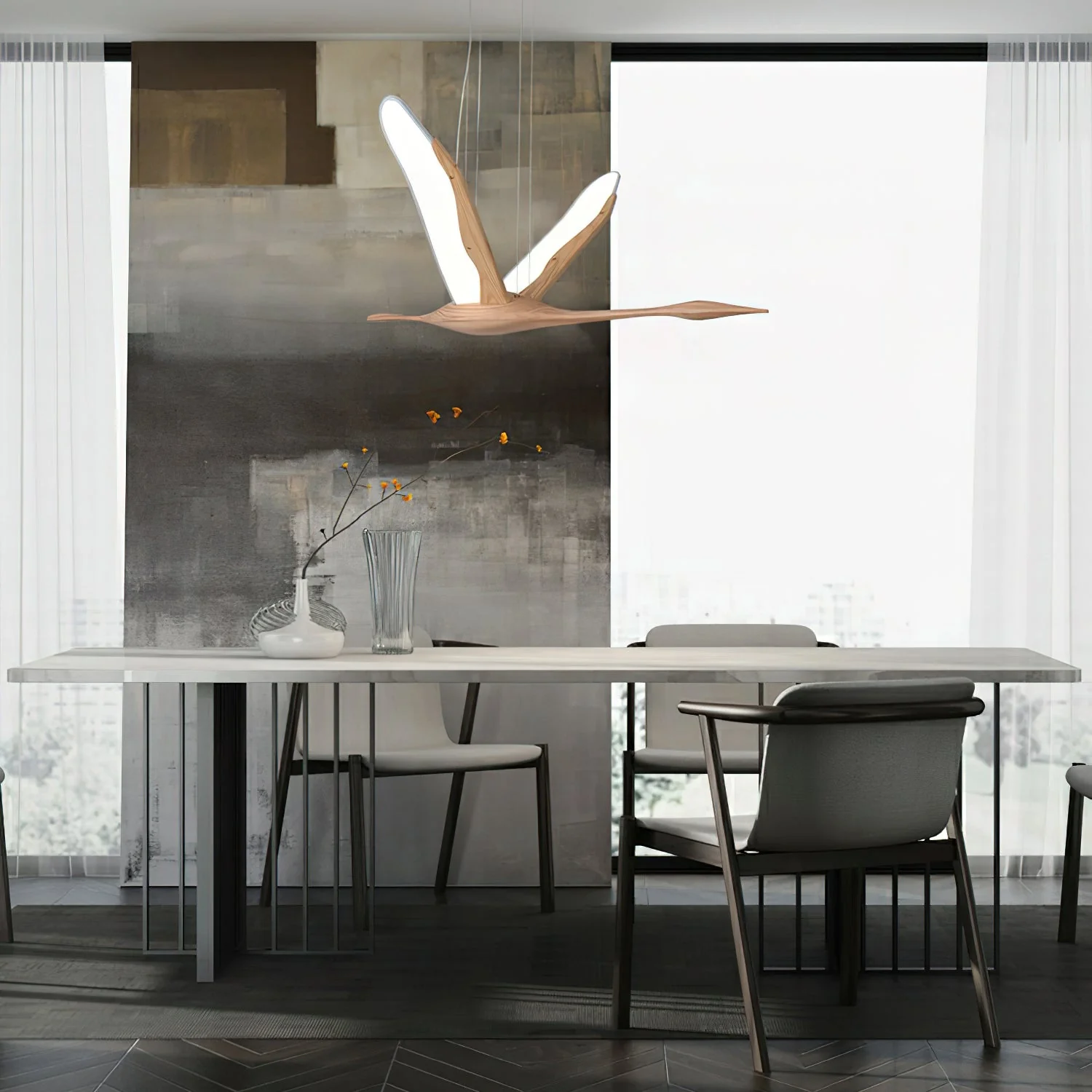 Flora Modern Wood Pendant Lamp - Image 4
