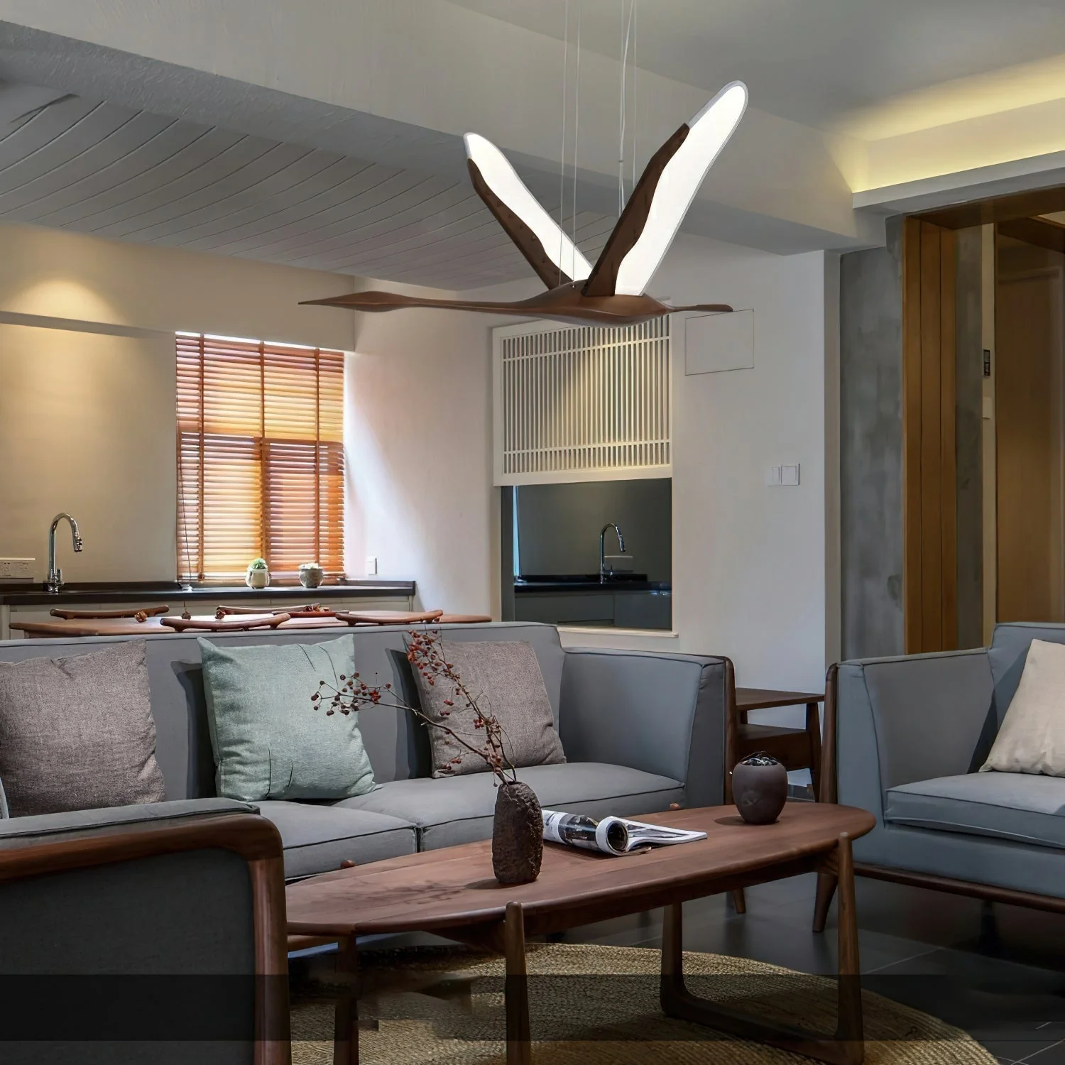 Flora Modern Wood Pendant Lamp - Image 8