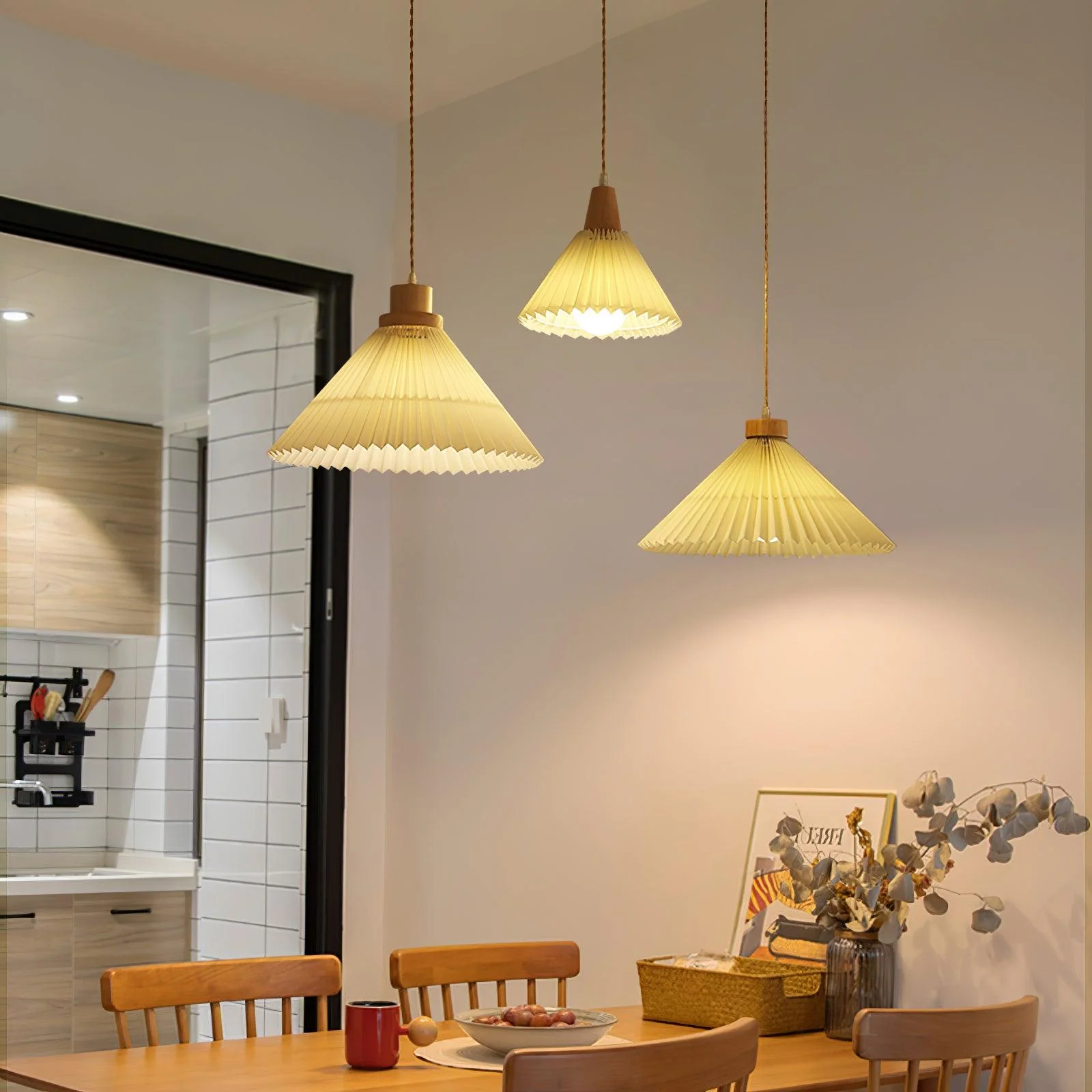 Flora Modern Wood Pendant Light - Image 26