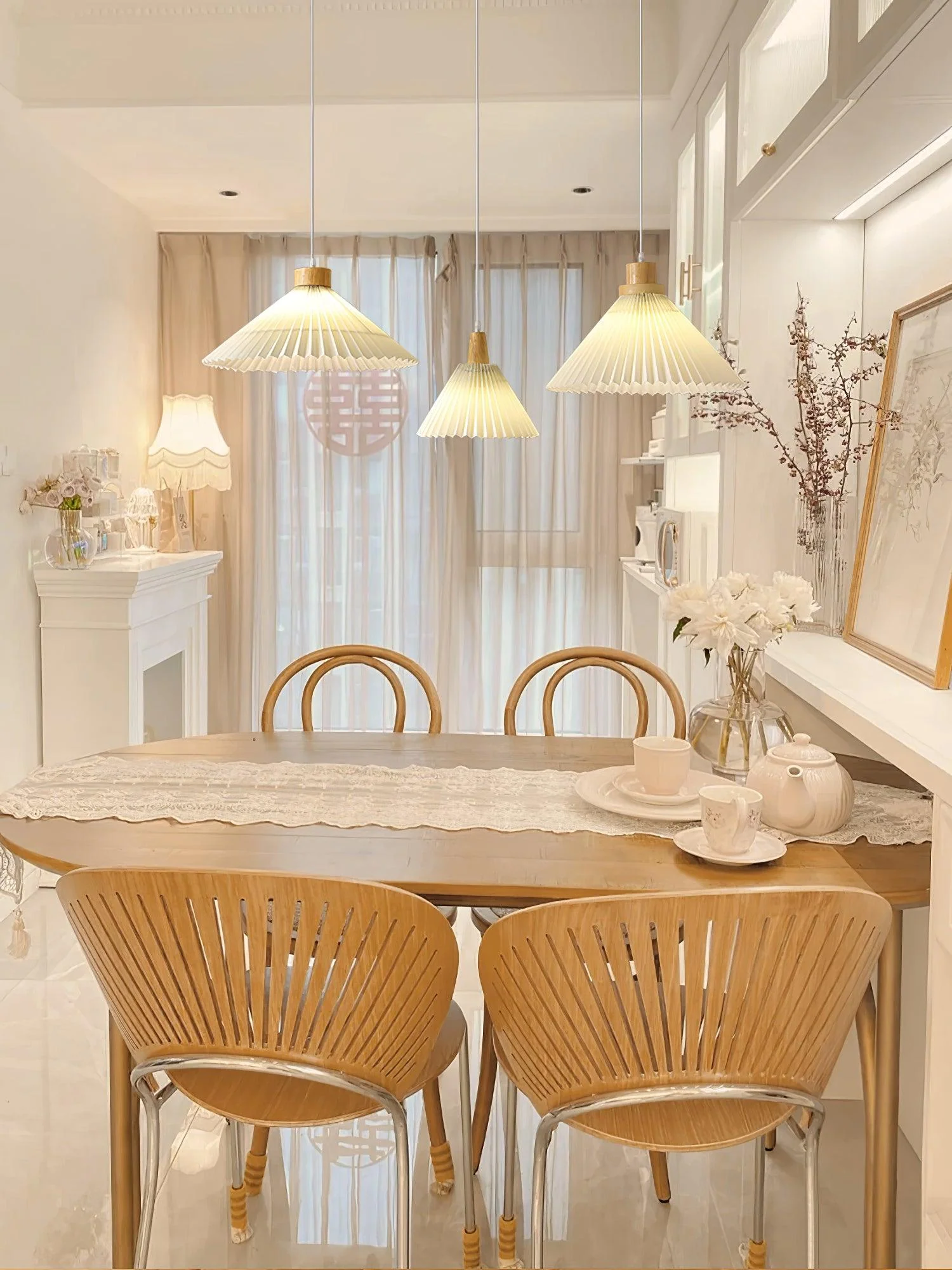 Flora Modern Wood Pendant Light - Image 27