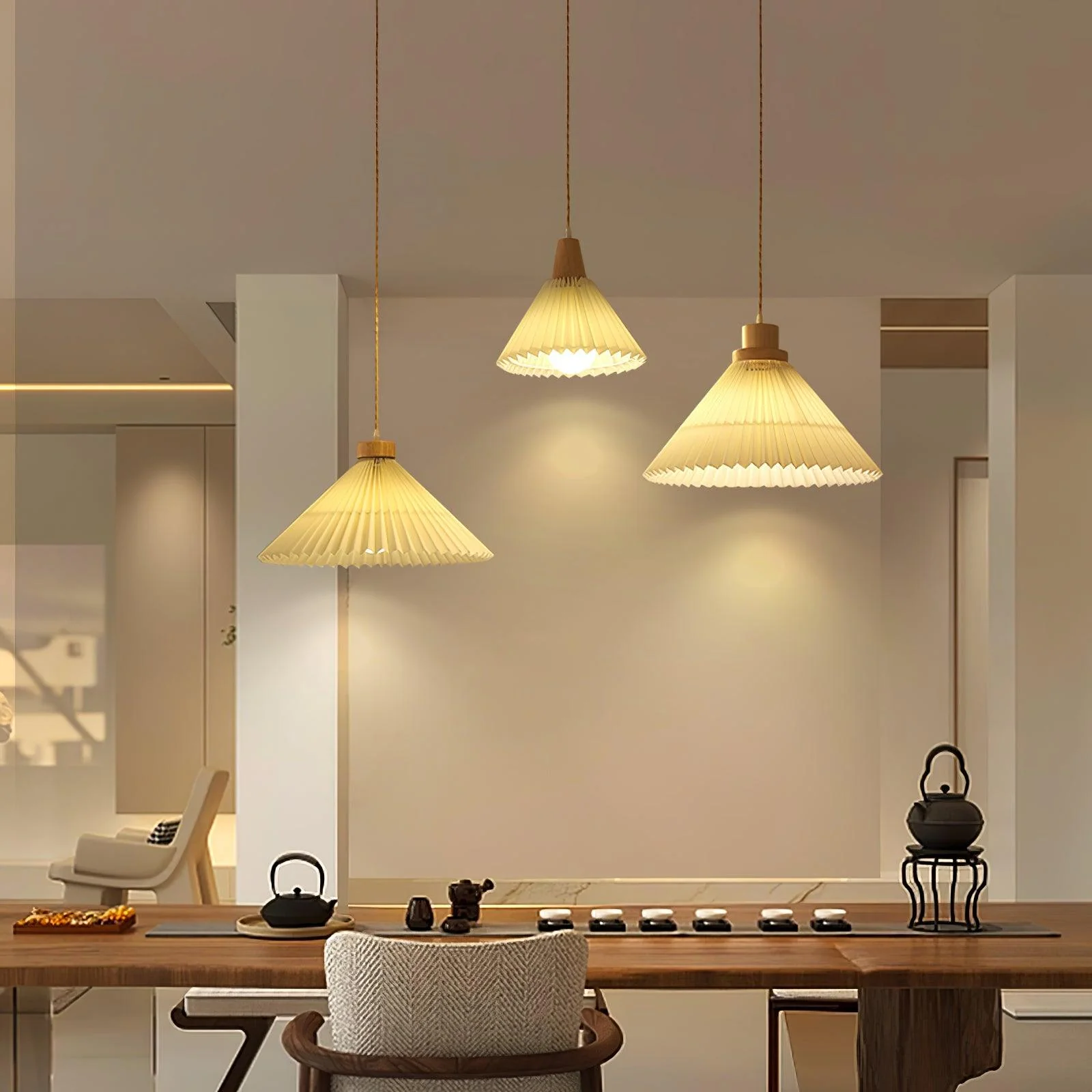 Flora Modern Wood Pendant Light - Image 29