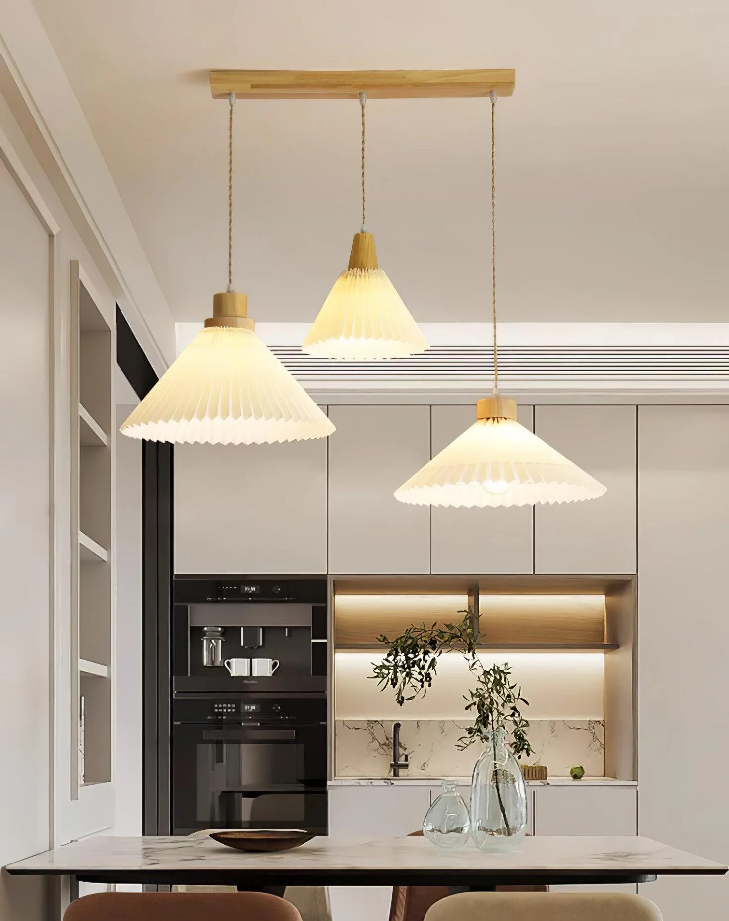 Flora Modern Wood Pendant Light - Image 30