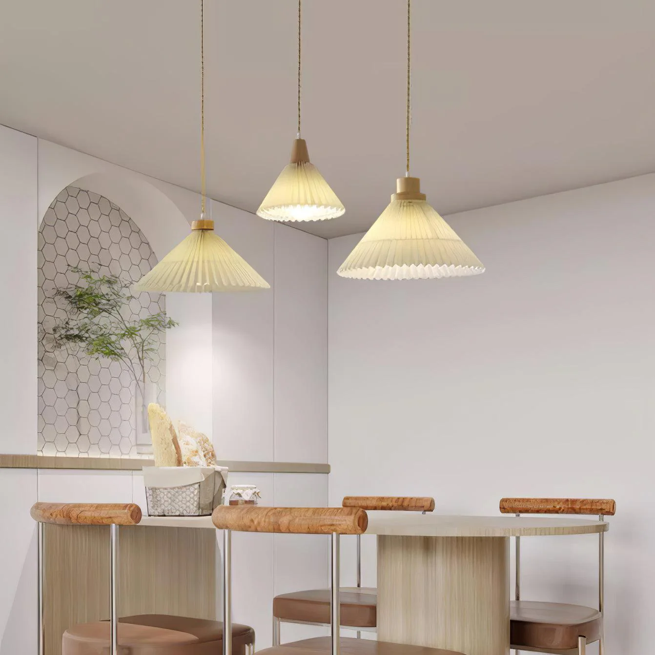 Flora Modern Wood Pendant Light - Image 5