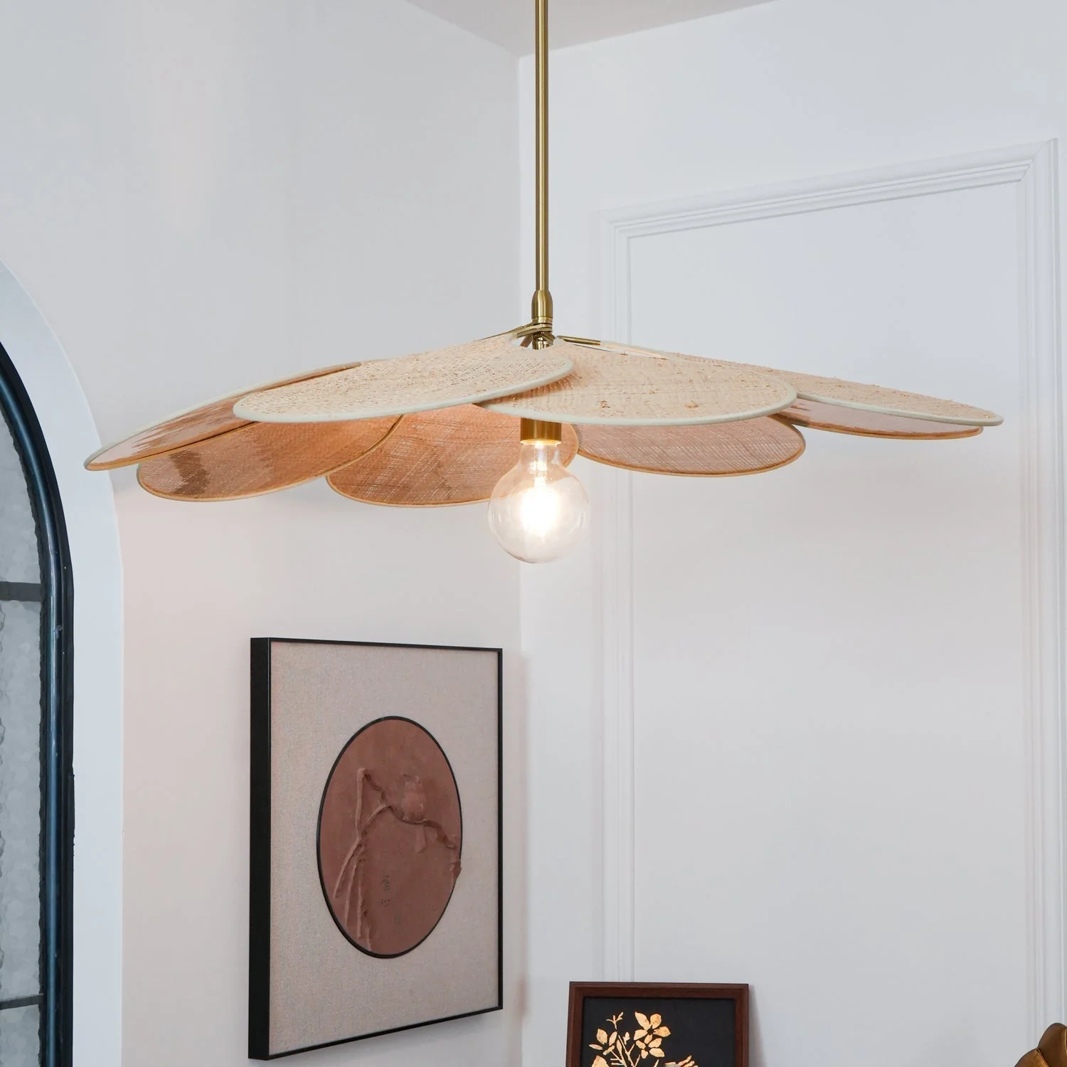 Flora Bohemian Fabric Pendant Lamp - Image 16
