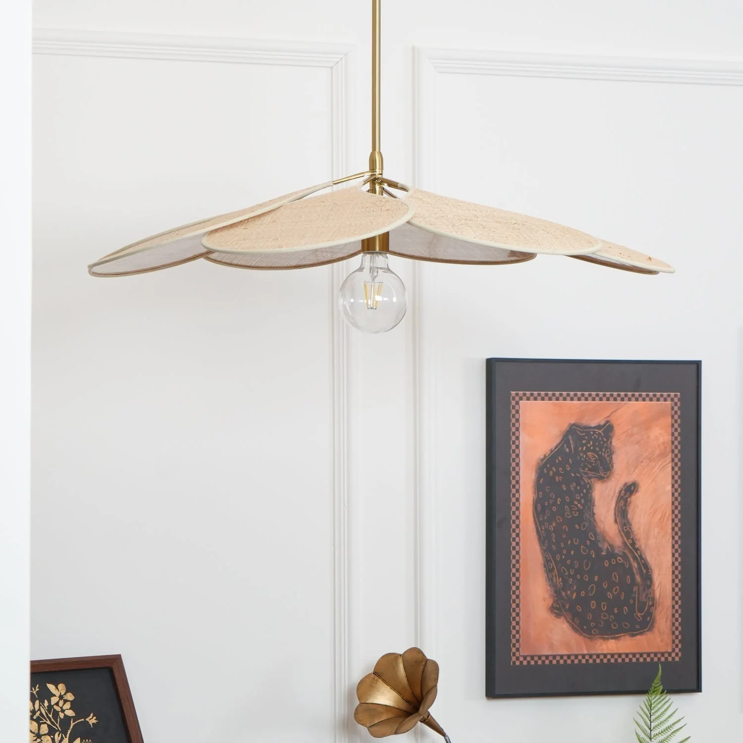 Flora Bohemian Fabric Pendant Lamp - Image 28
