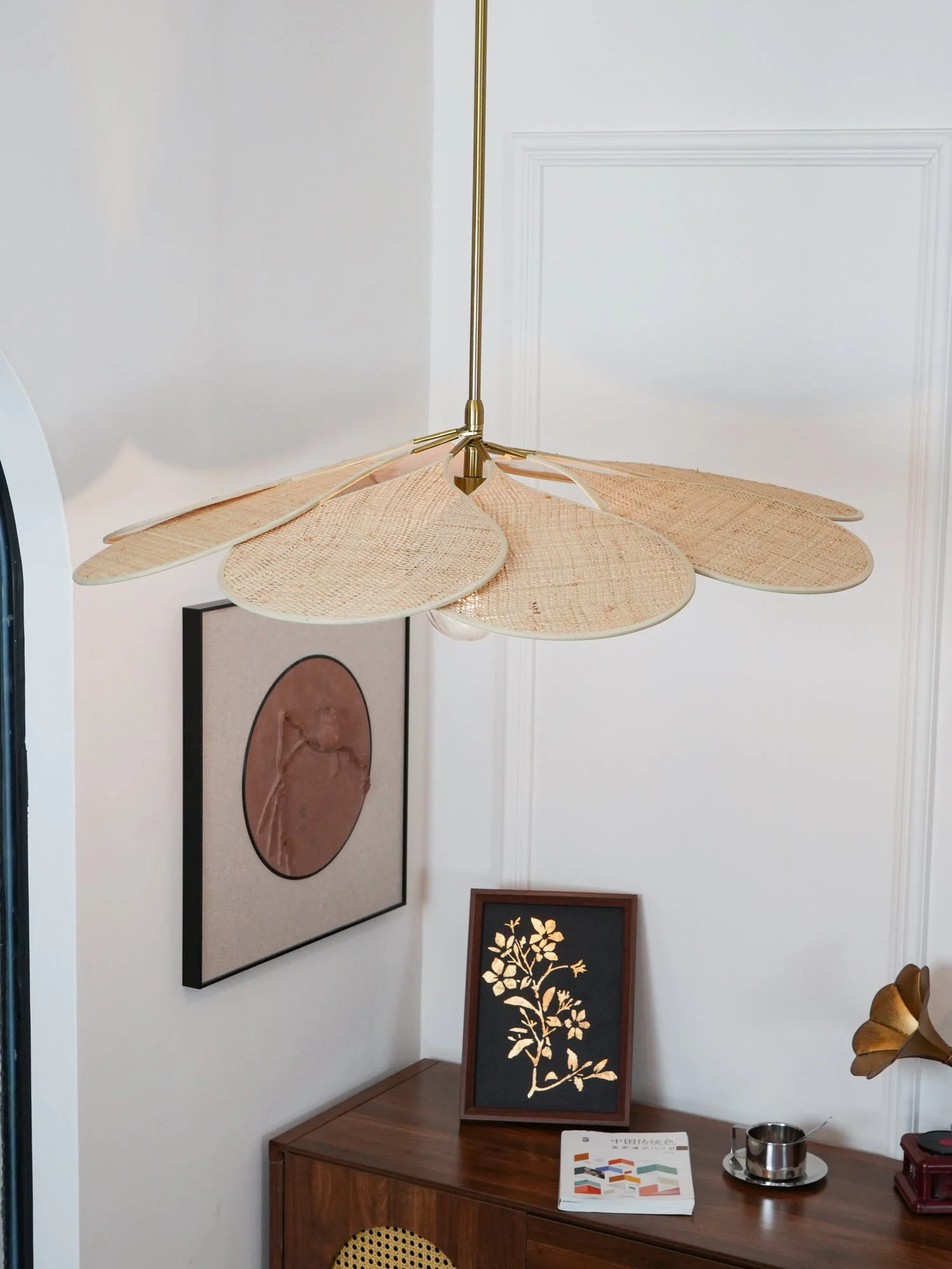 Flora Bohemian Fabric Pendant Lamp - Image 3