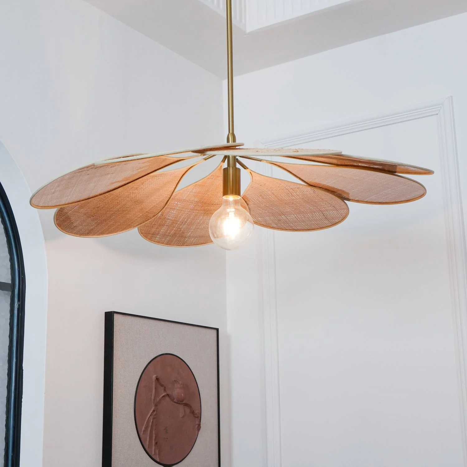Flora Bohemian Fabric Pendant Lamp - Image 4