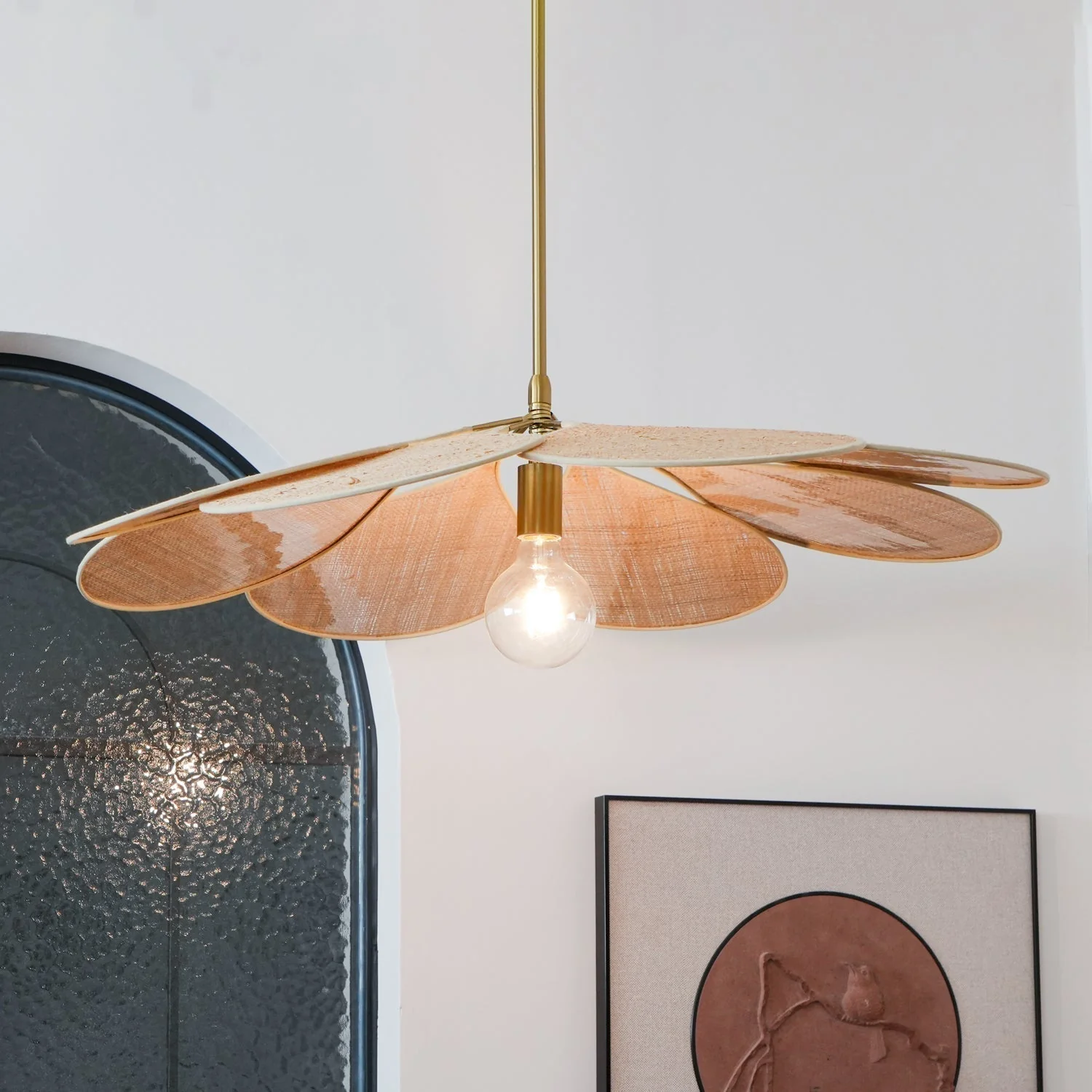 Flora Bohemian Fabric Pendant Lamp - Image 5