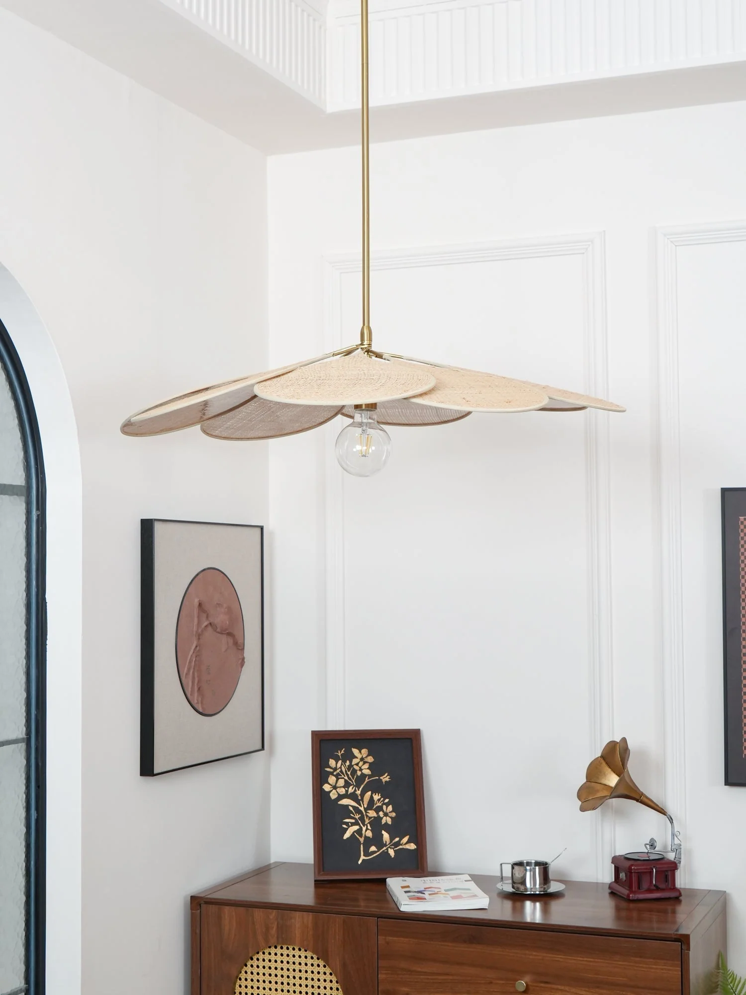 Flora Bohemian Fabric Pendant Lamp - Image 8