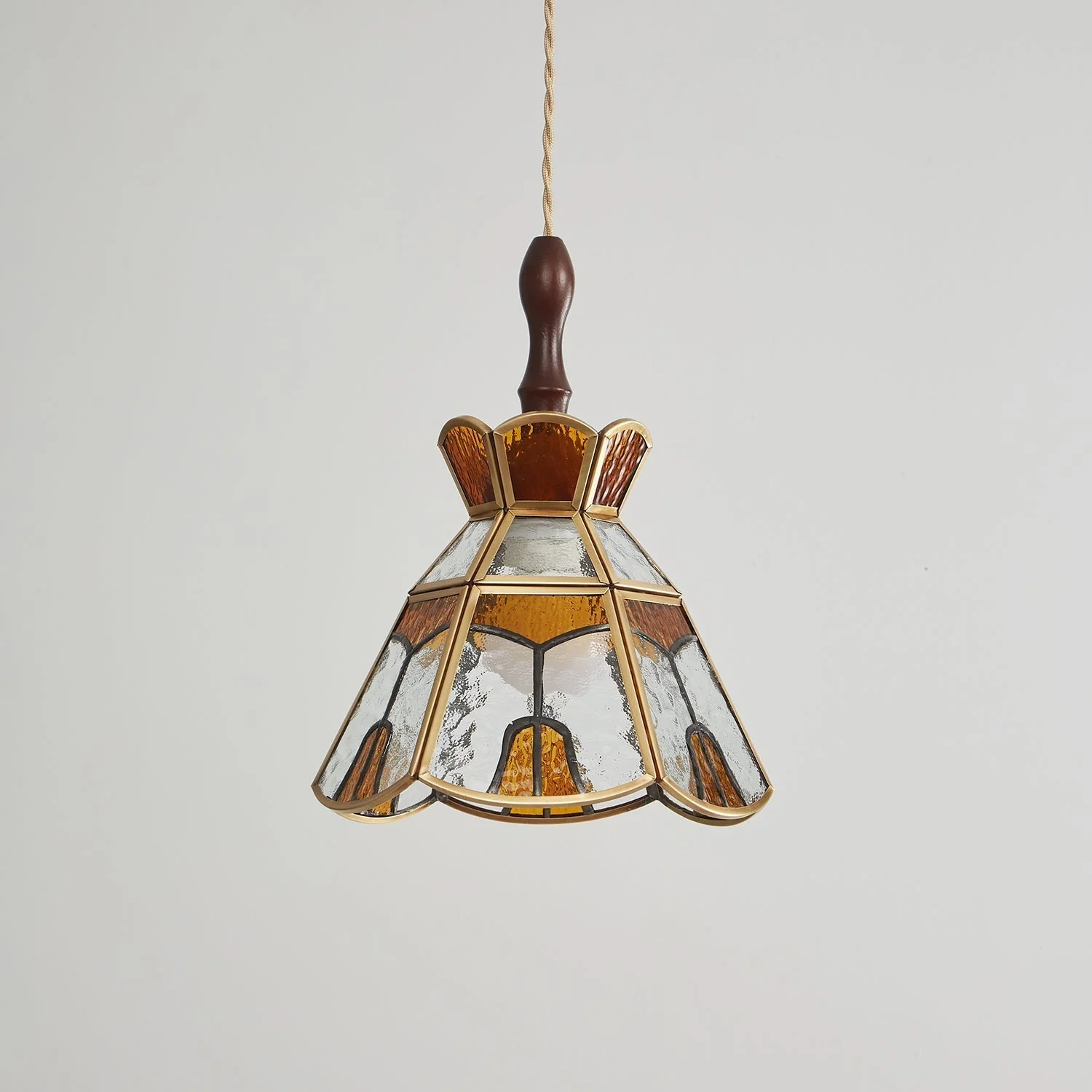Florace Wood & Glass Vintage Pendant Lamp - Image 24