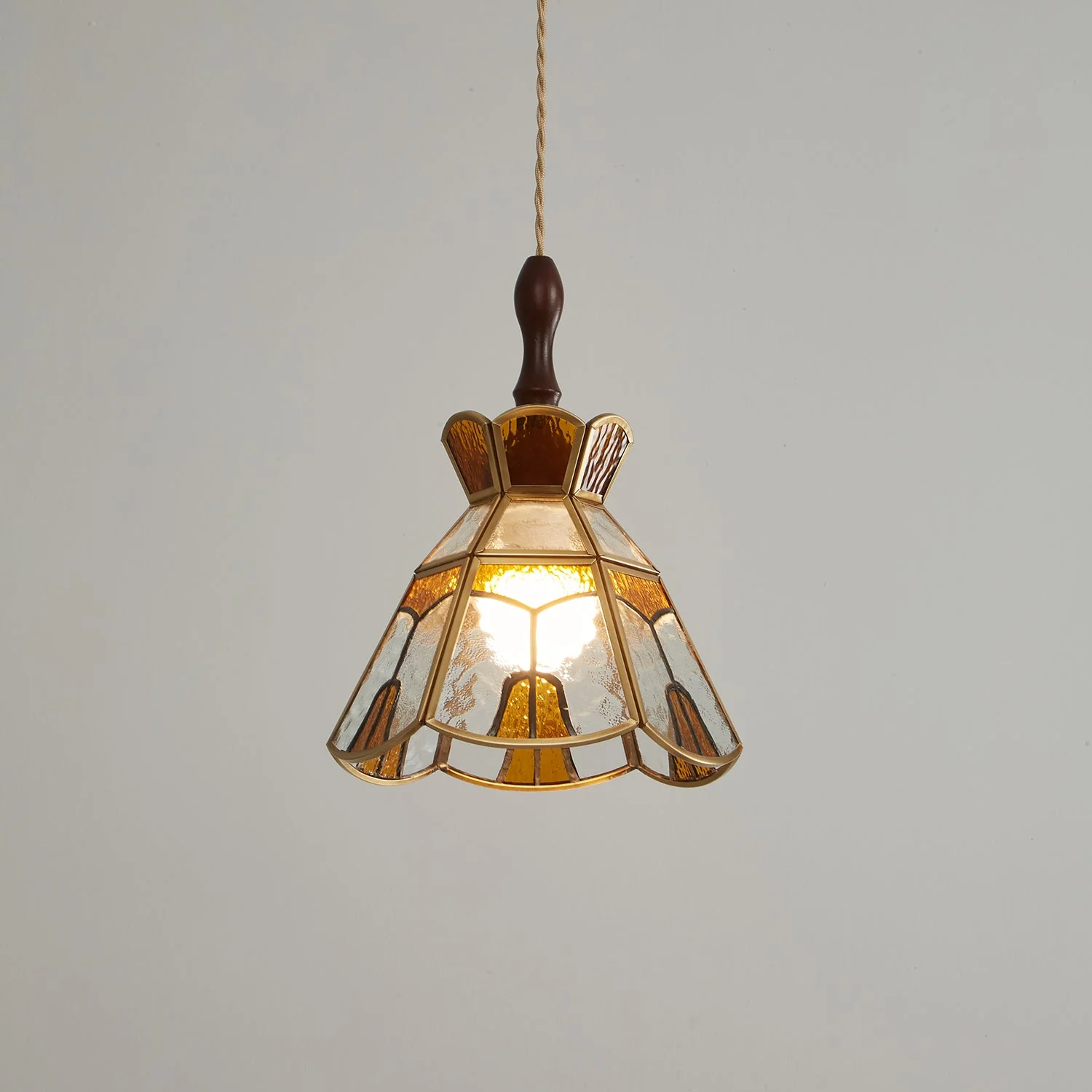 Florace Wood & Glass Vintage Pendant Lamp - Image 32