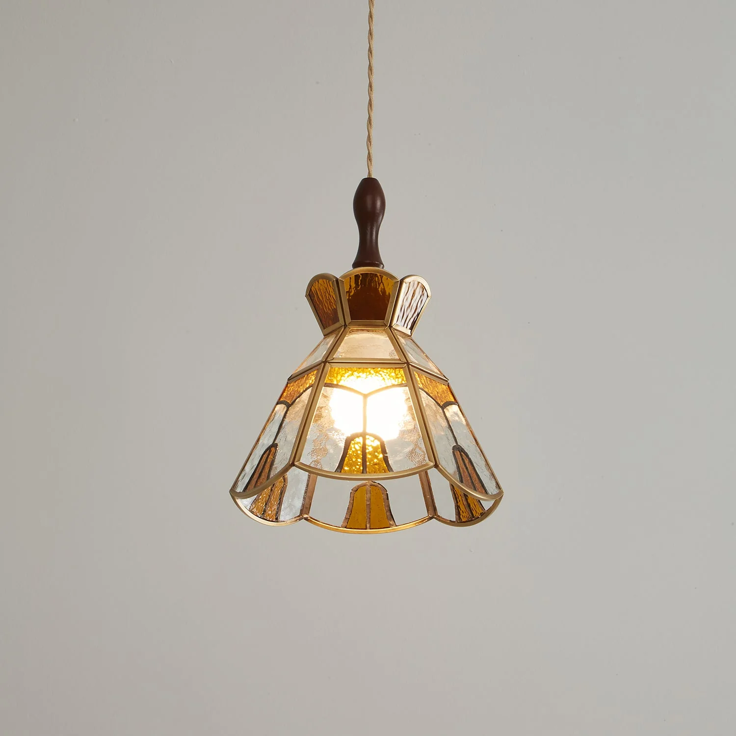 Florace Wood & Glass Vintage Pendant Lamp - Image 36