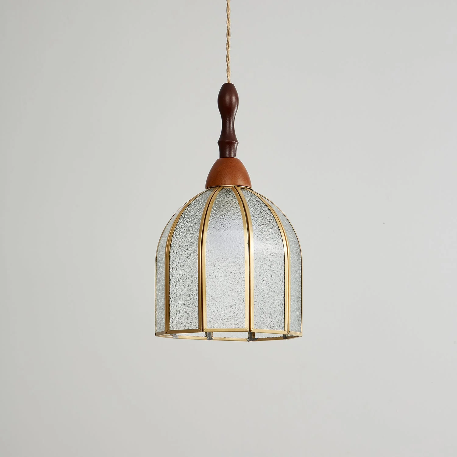 Florace Wood & Glass Vintage Pendant Lamp - Image 37