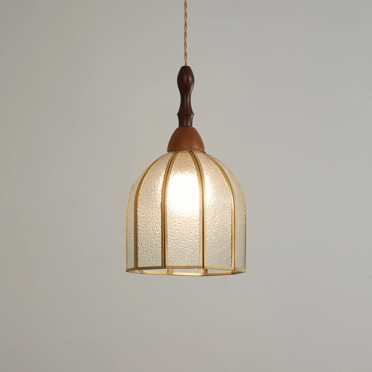 Florace Wood & Glass Vintage Pendant Lamp - Image 39