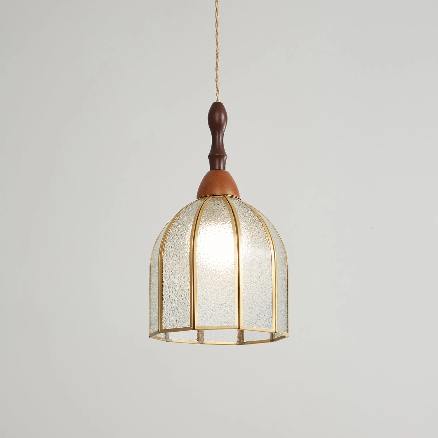 Florace Wood & Glass Vintage Pendant Lamp - Image 41