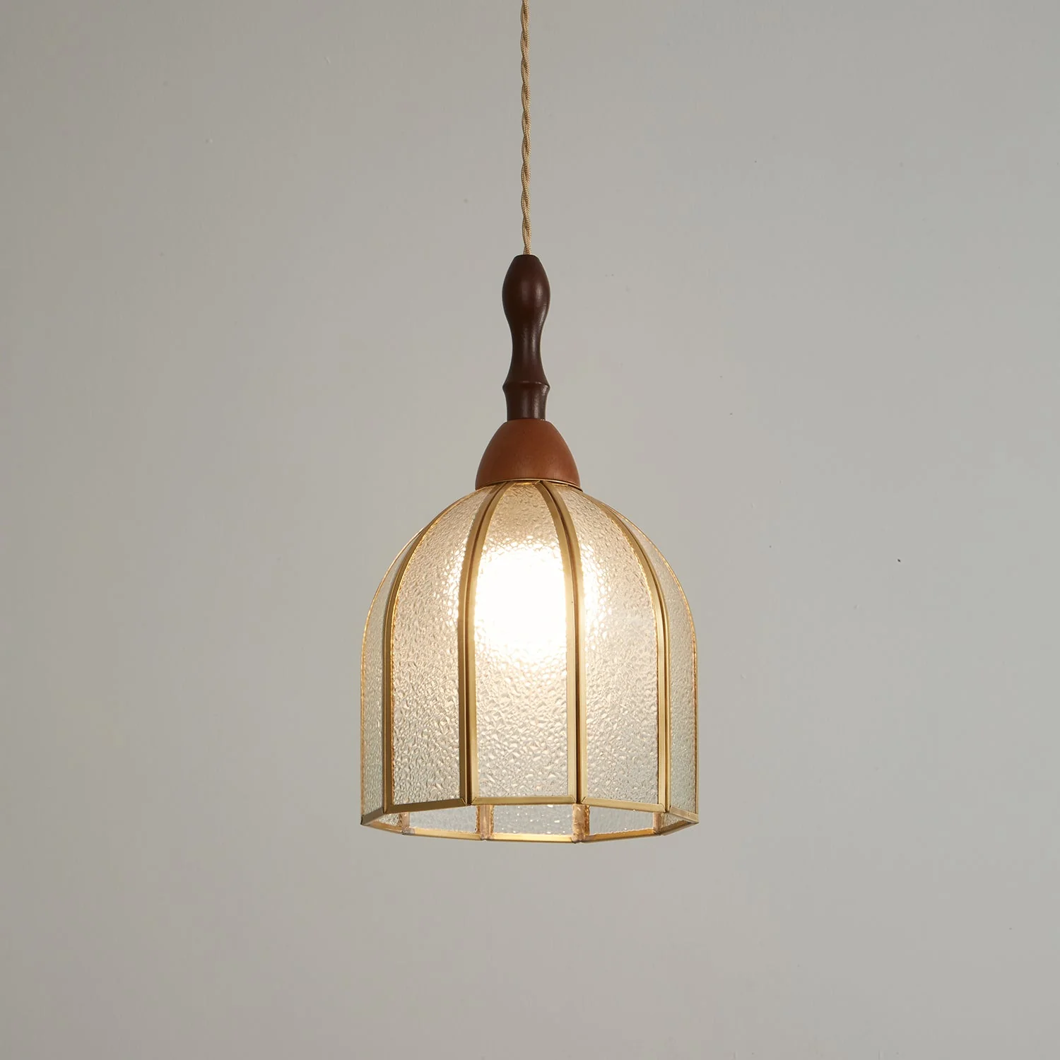 Florace Wood & Glass Vintage Pendant Lamp - Image 42