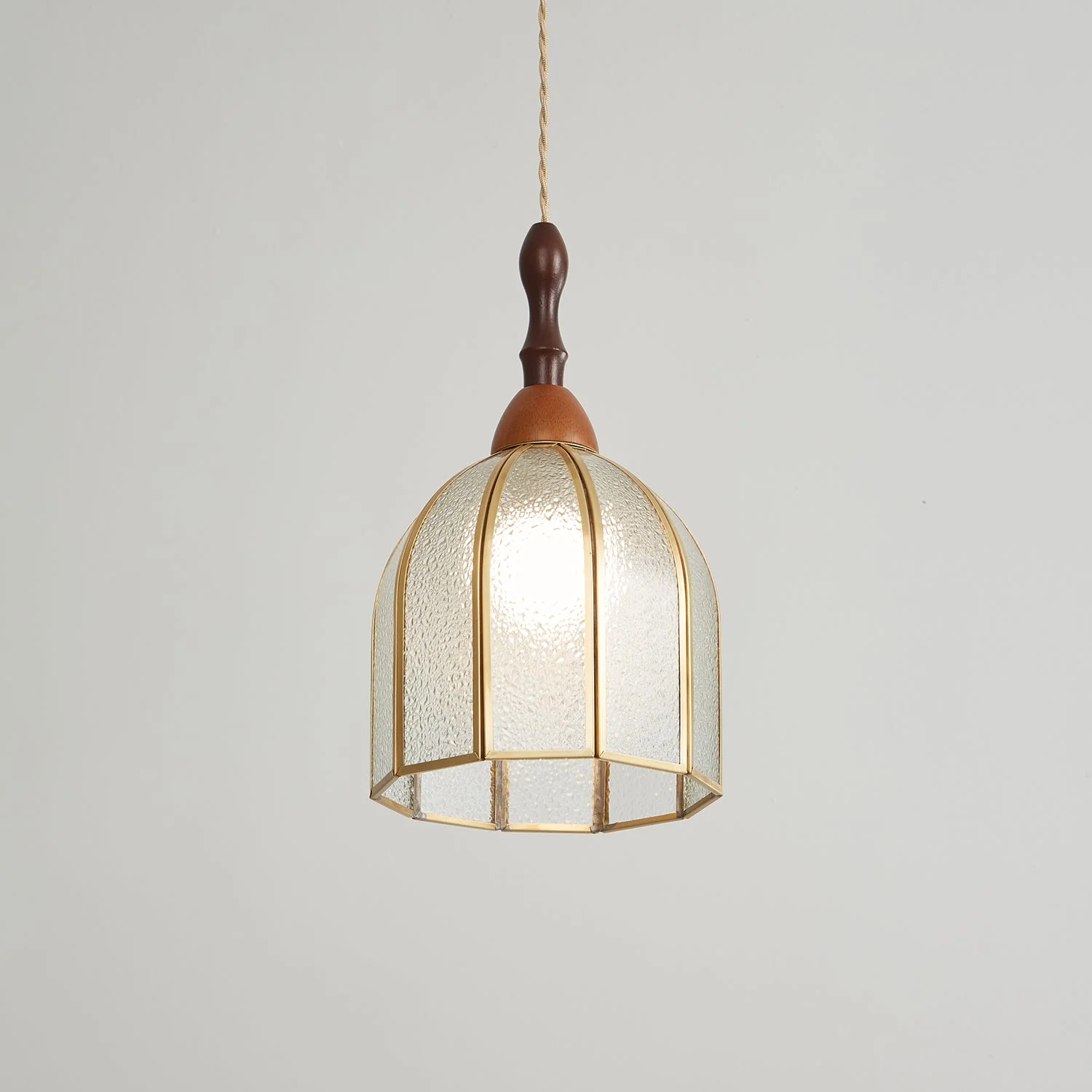 Florace Wood & Glass Vintage Pendant Lamp - Image 44