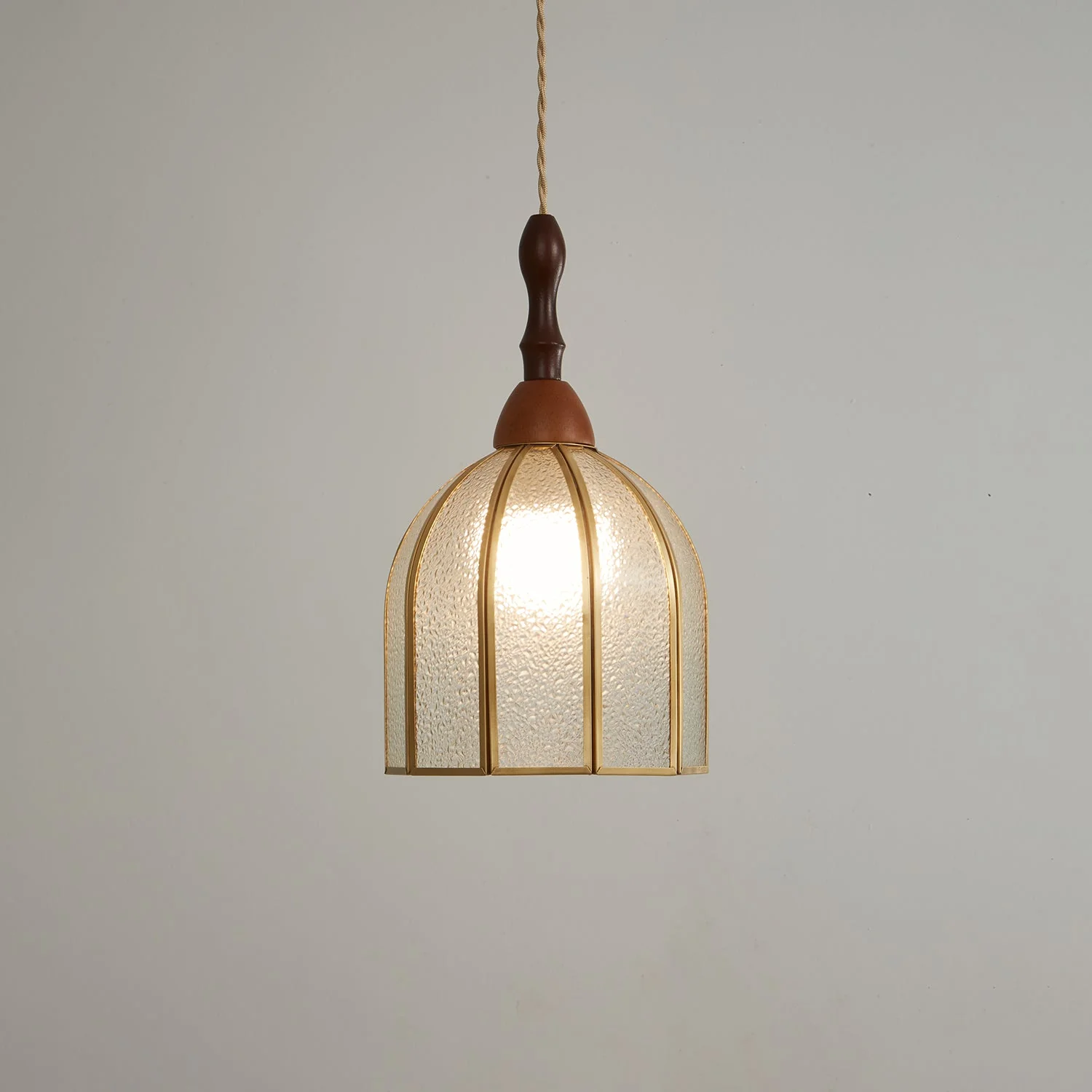 Florace Wood & Glass Vintage Pendant Lamp - Image 46