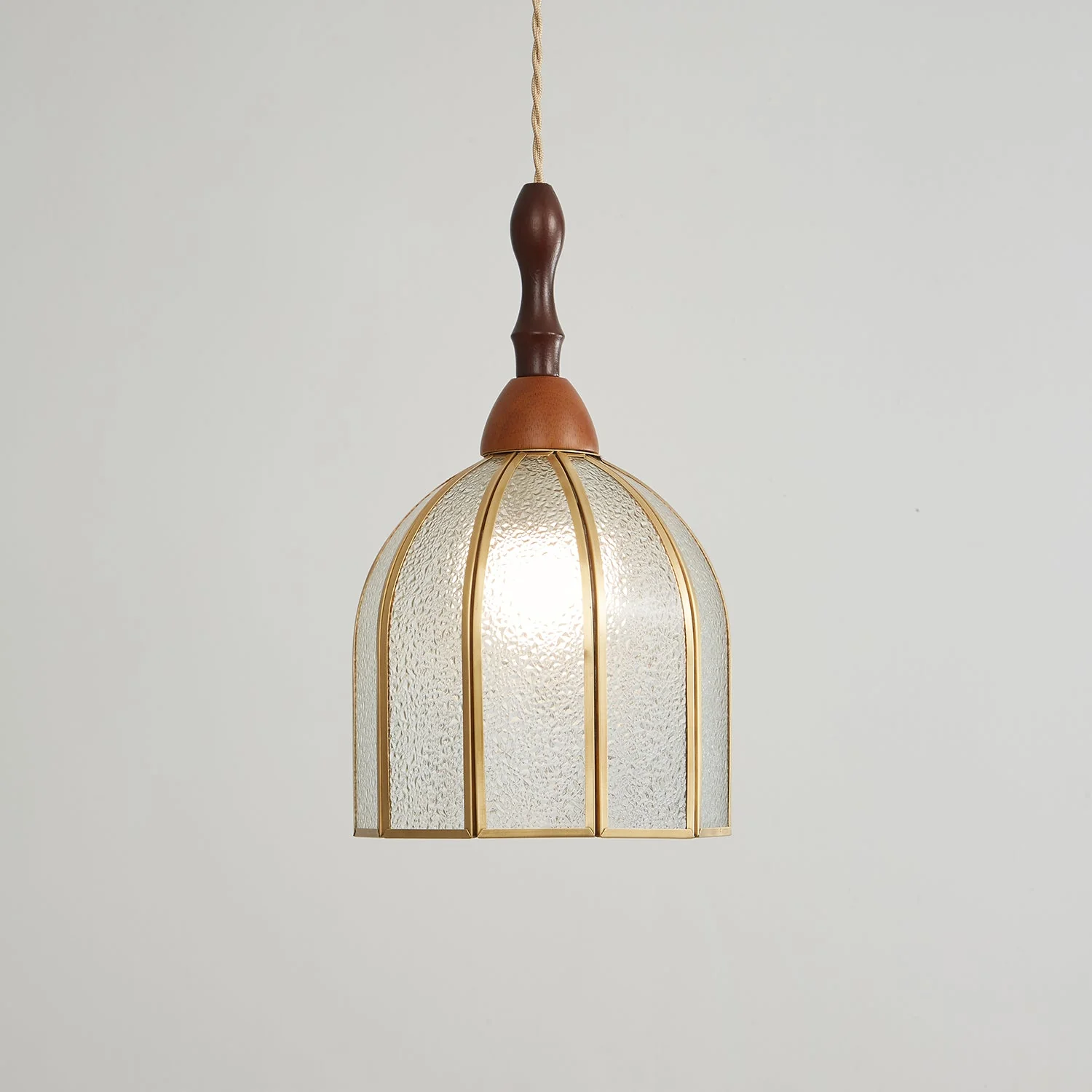 Florace Wood & Glass Vintage Pendant Lamp - Image 47