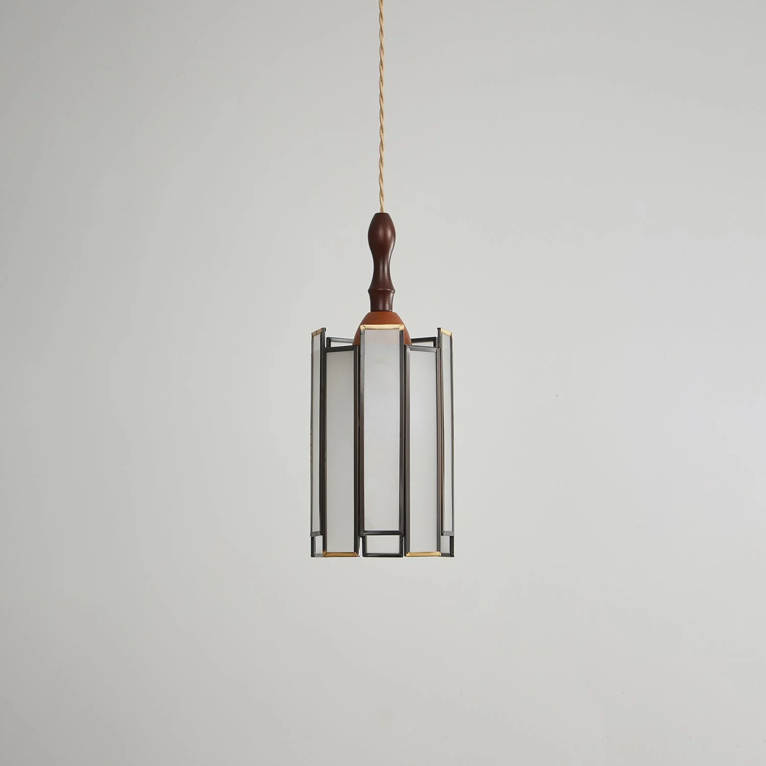 Florace Wood & Glass Vintage Pendant Lamp - Image 48