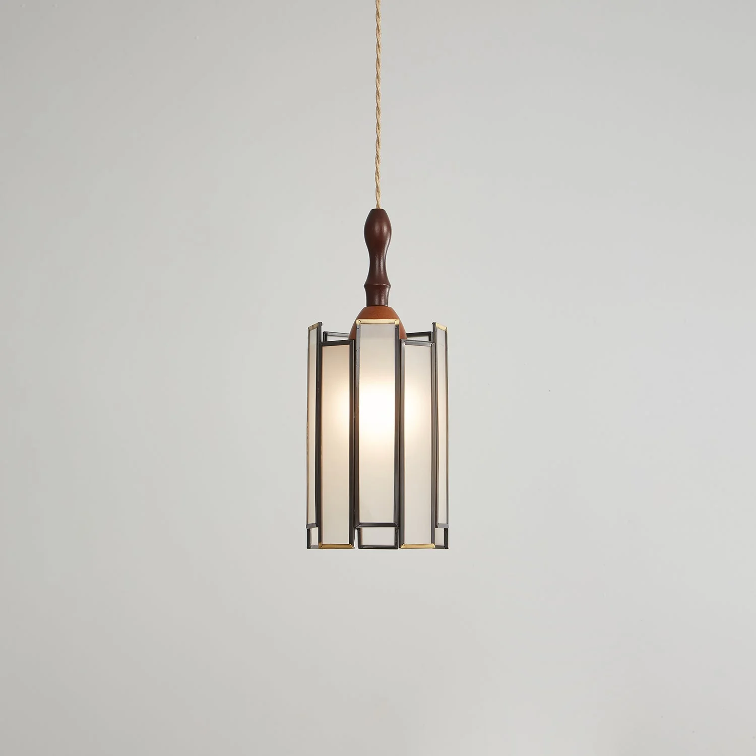 Florace Wood & Glass Vintage Pendant Lamp - Image 49