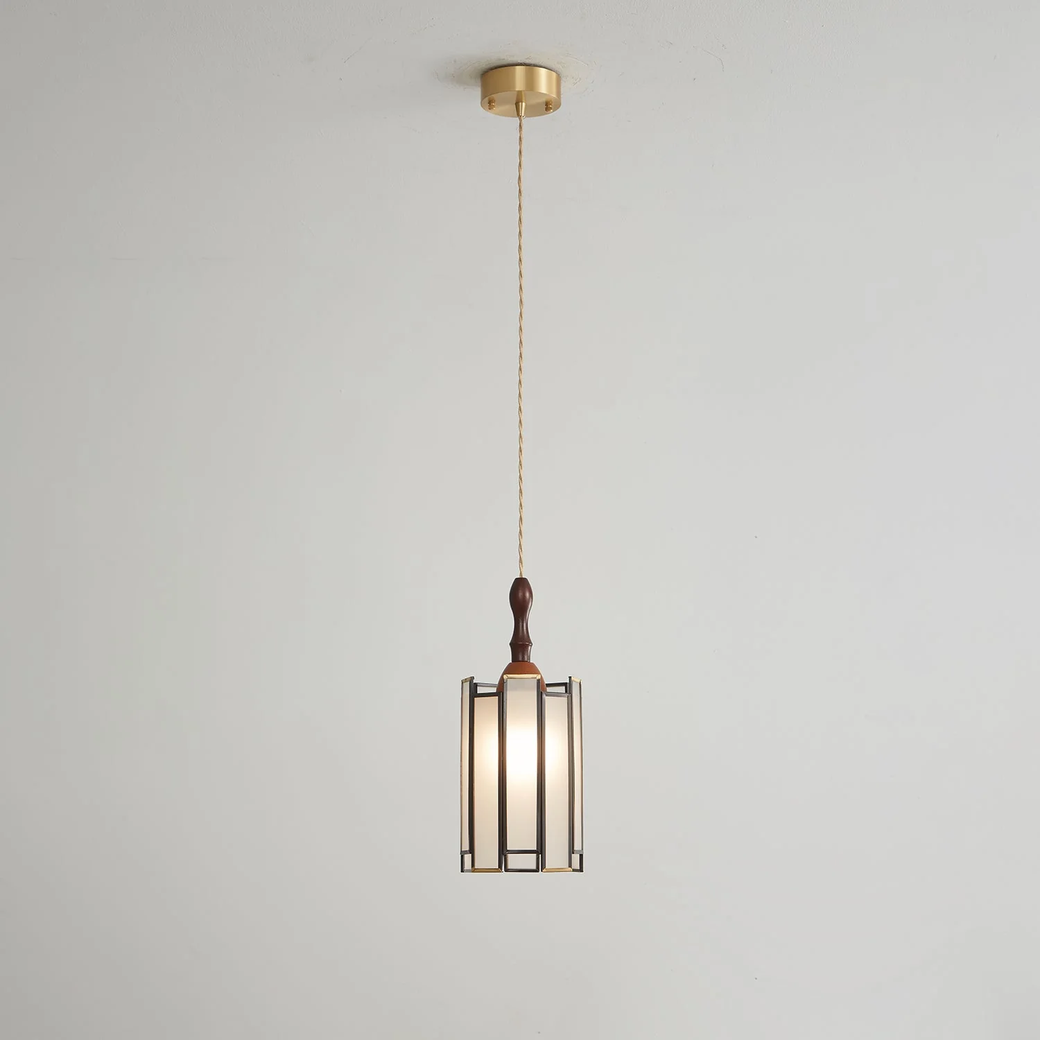 Florace Wood & Glass Vintage Pendant Lamp - Image 51