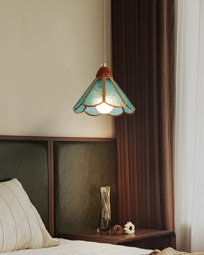 Florace Wood & Glass Vintage Pendant Lamp - Image 52