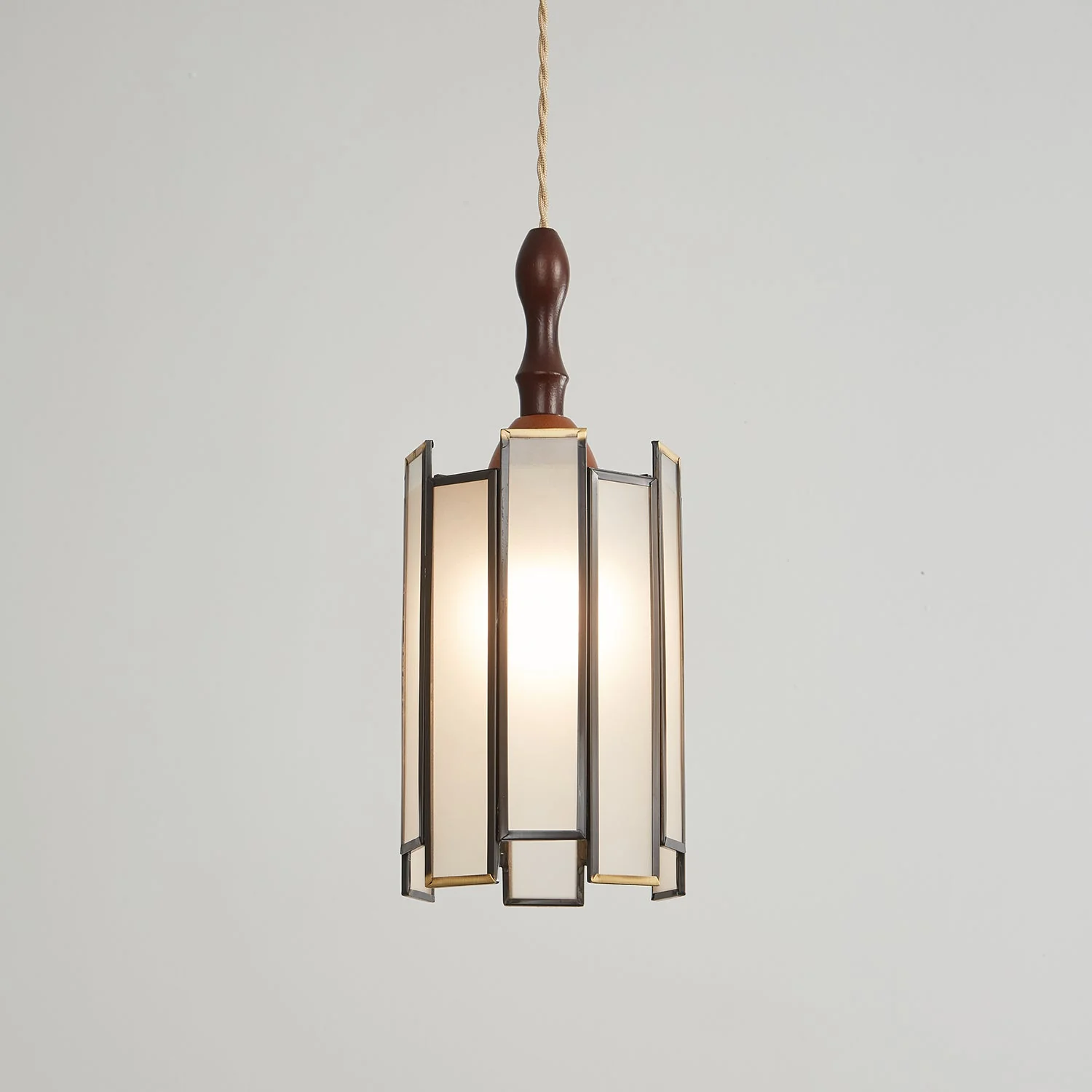 Florace Wood & Glass Vintage Pendant Lamp - Image 53