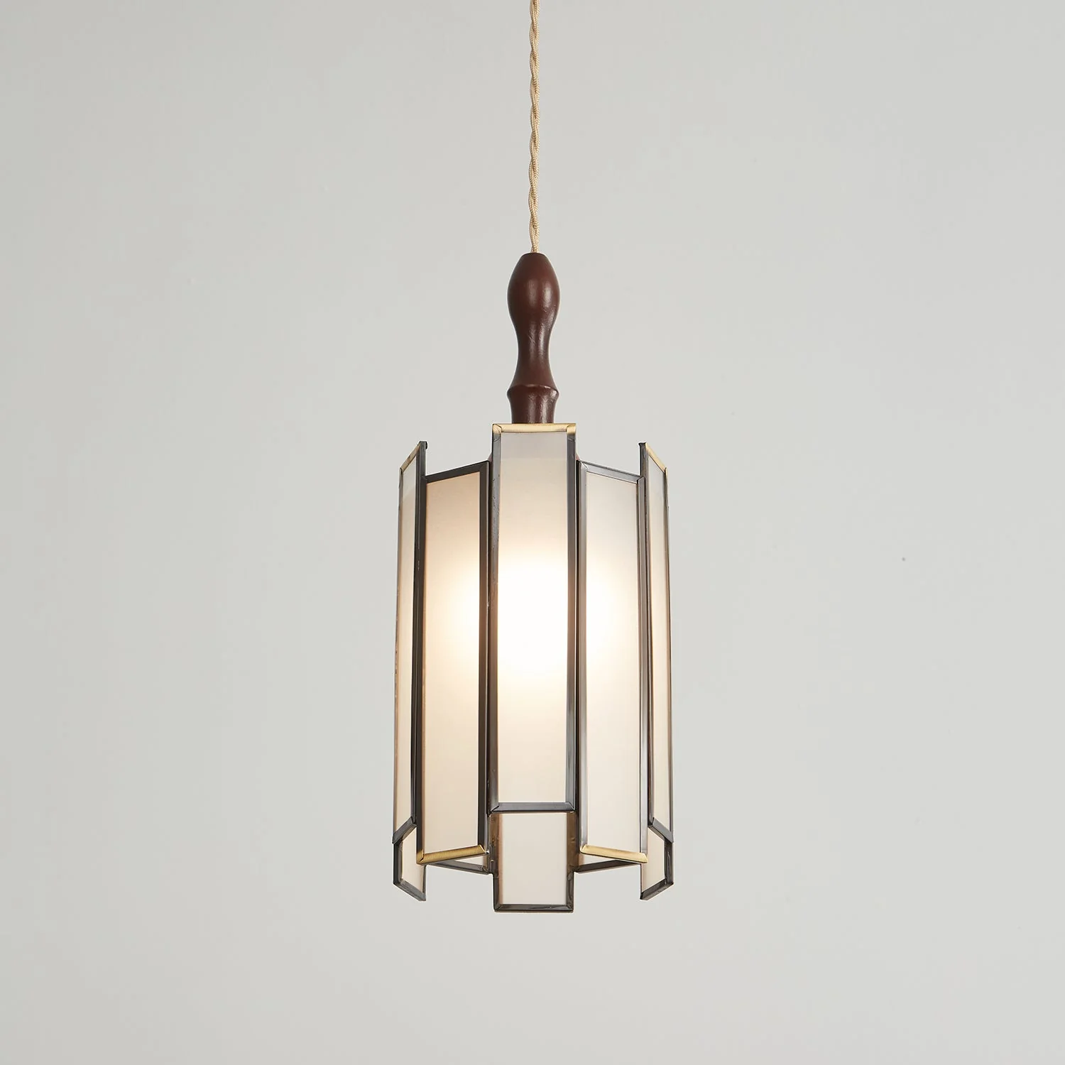 Florace Wood & Glass Vintage Pendant Lamp - Image 54