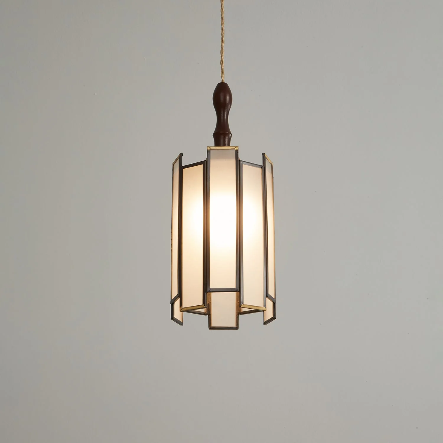 Florace Wood & Glass Vintage Pendant Lamp - Image 55