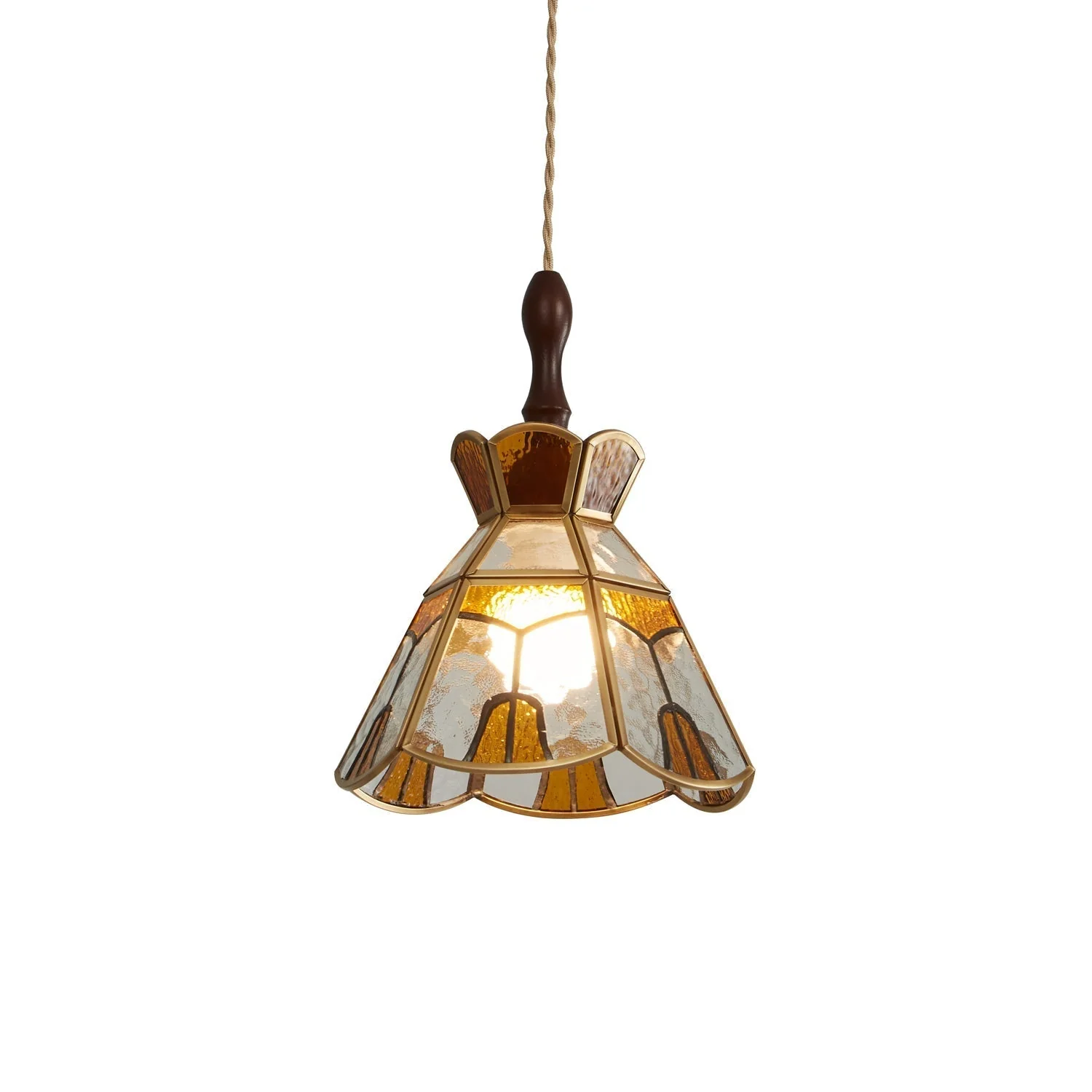 Florace Wood & Glass Vintage Pendant Lamp - Image 56