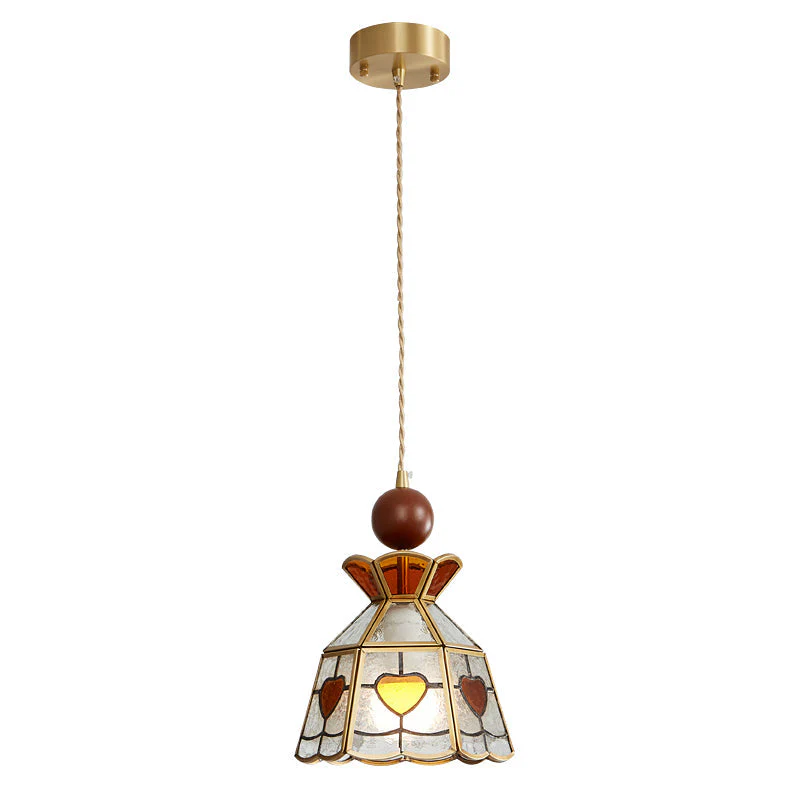 Florace Wood & Glass Vintage Pendant Lamp - Image 58