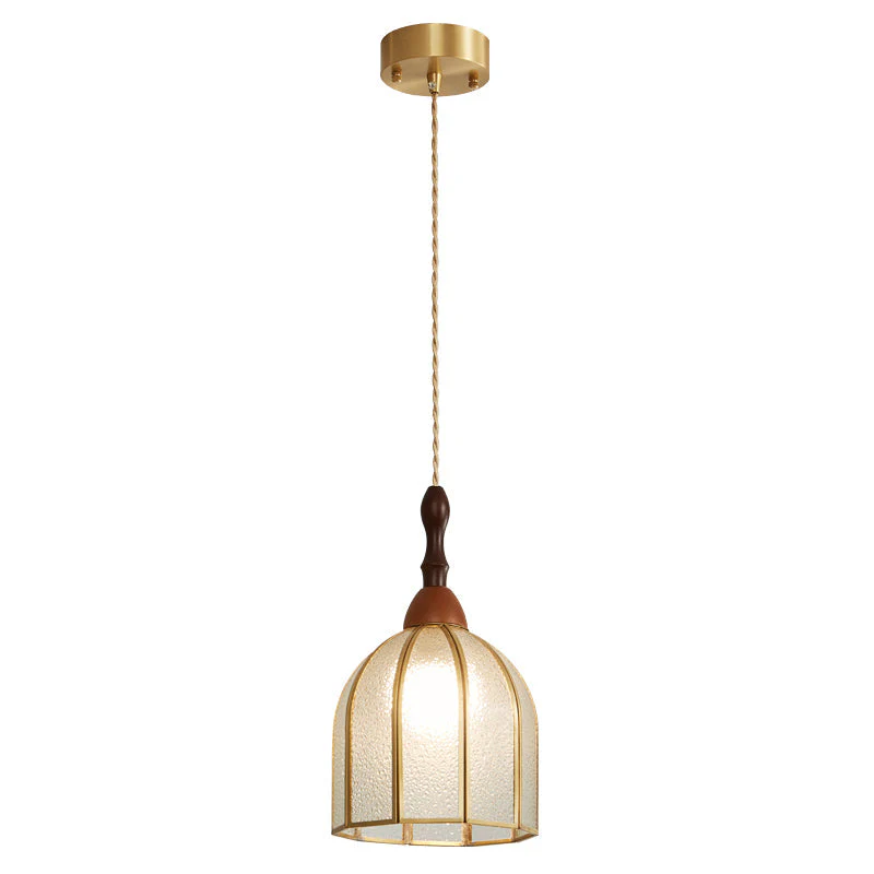 Florace Wood & Glass Vintage Pendant Lamp - Image 60