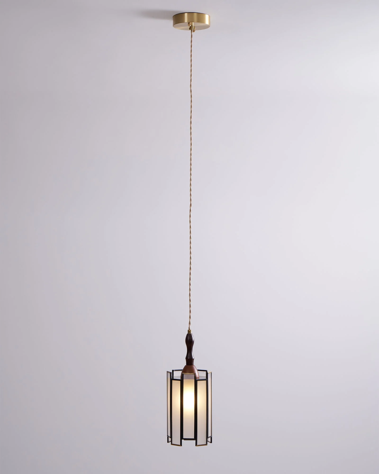 Florace Wood & Glass Vintage Pendant Lamp - Image 66