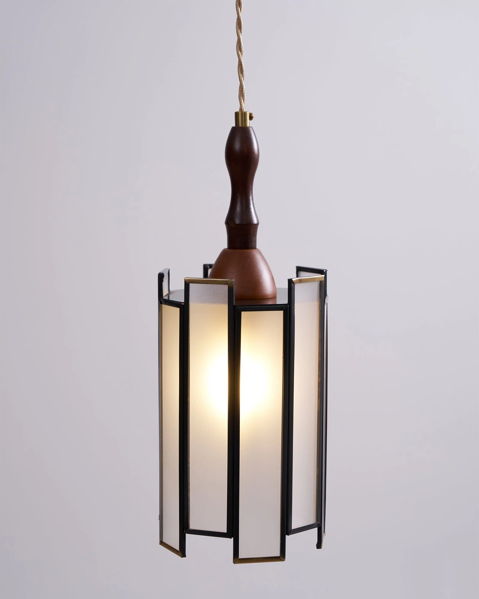 Florace Wood & Glass Vintage Pendant Lamp - Image 70