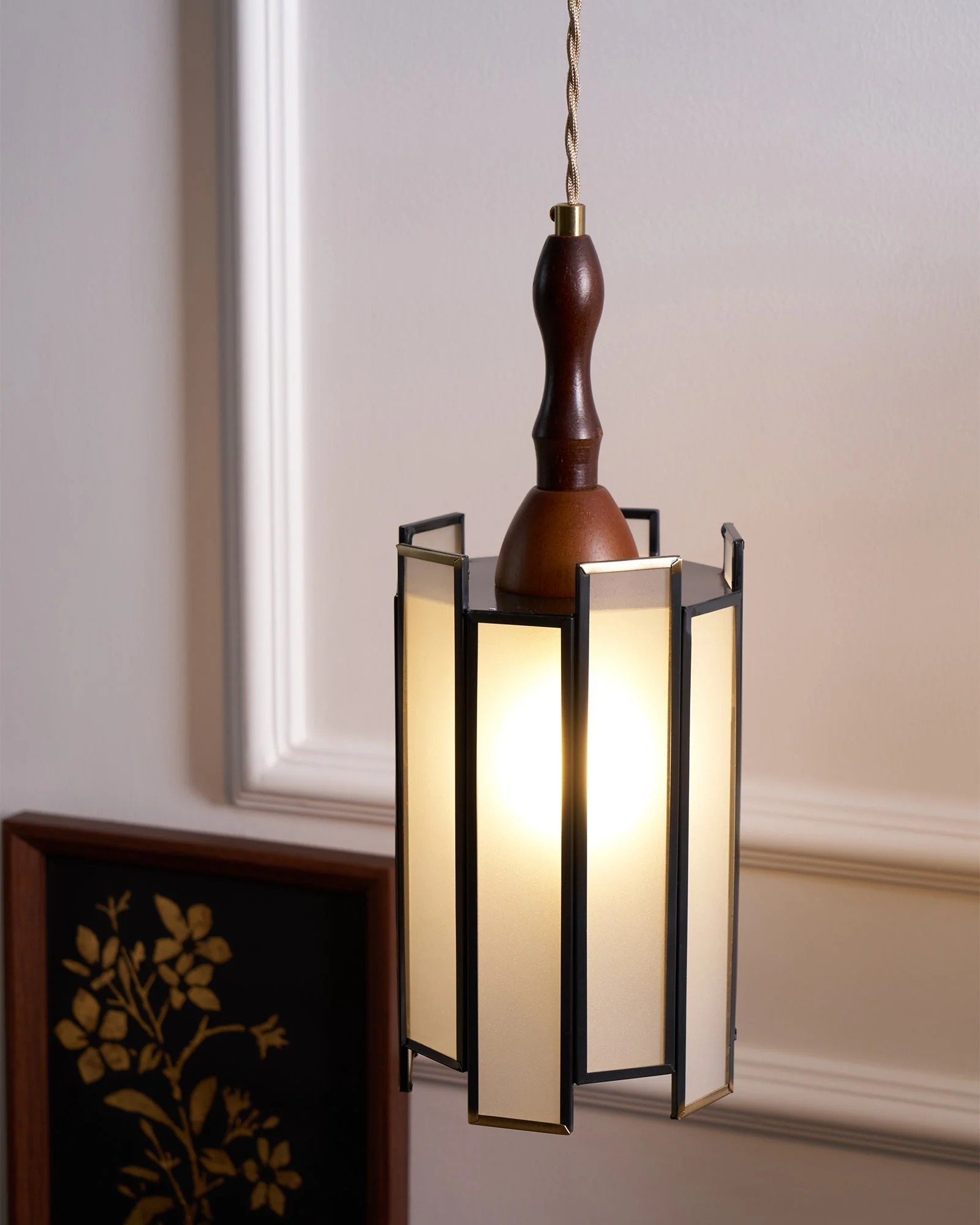 Florace Wood & Glass Vintage Pendant Lamp - Image 72